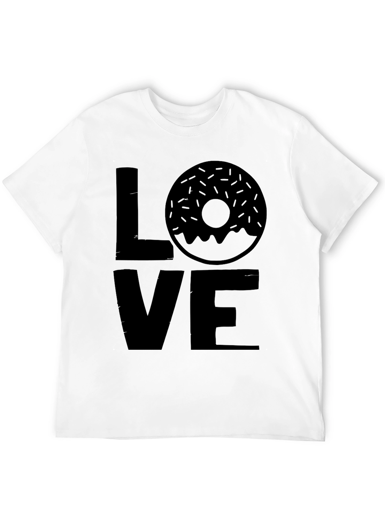 Love Donut Black Graphic Tee