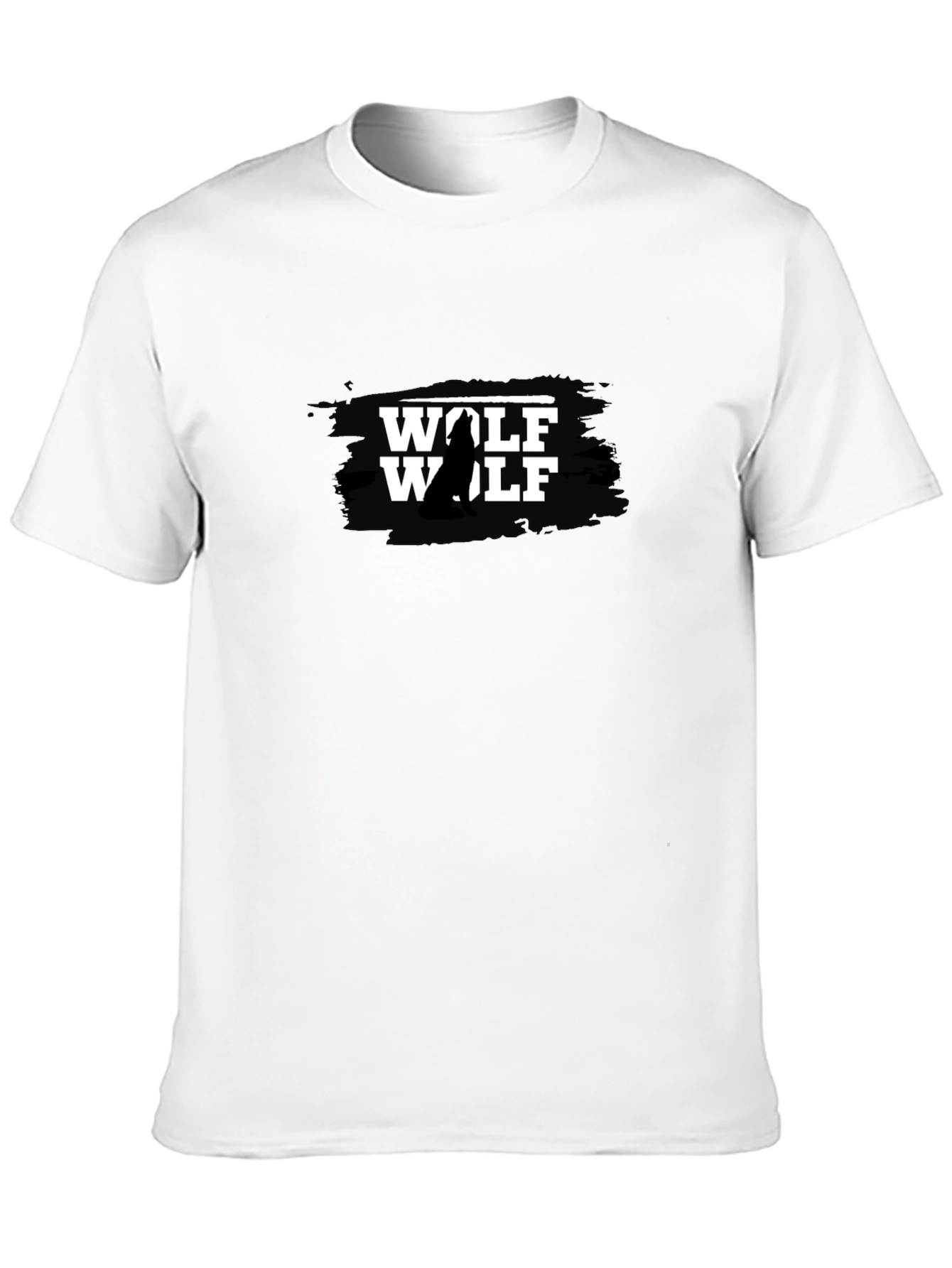 Wolf Graphic T-Shirt - Black Mens
