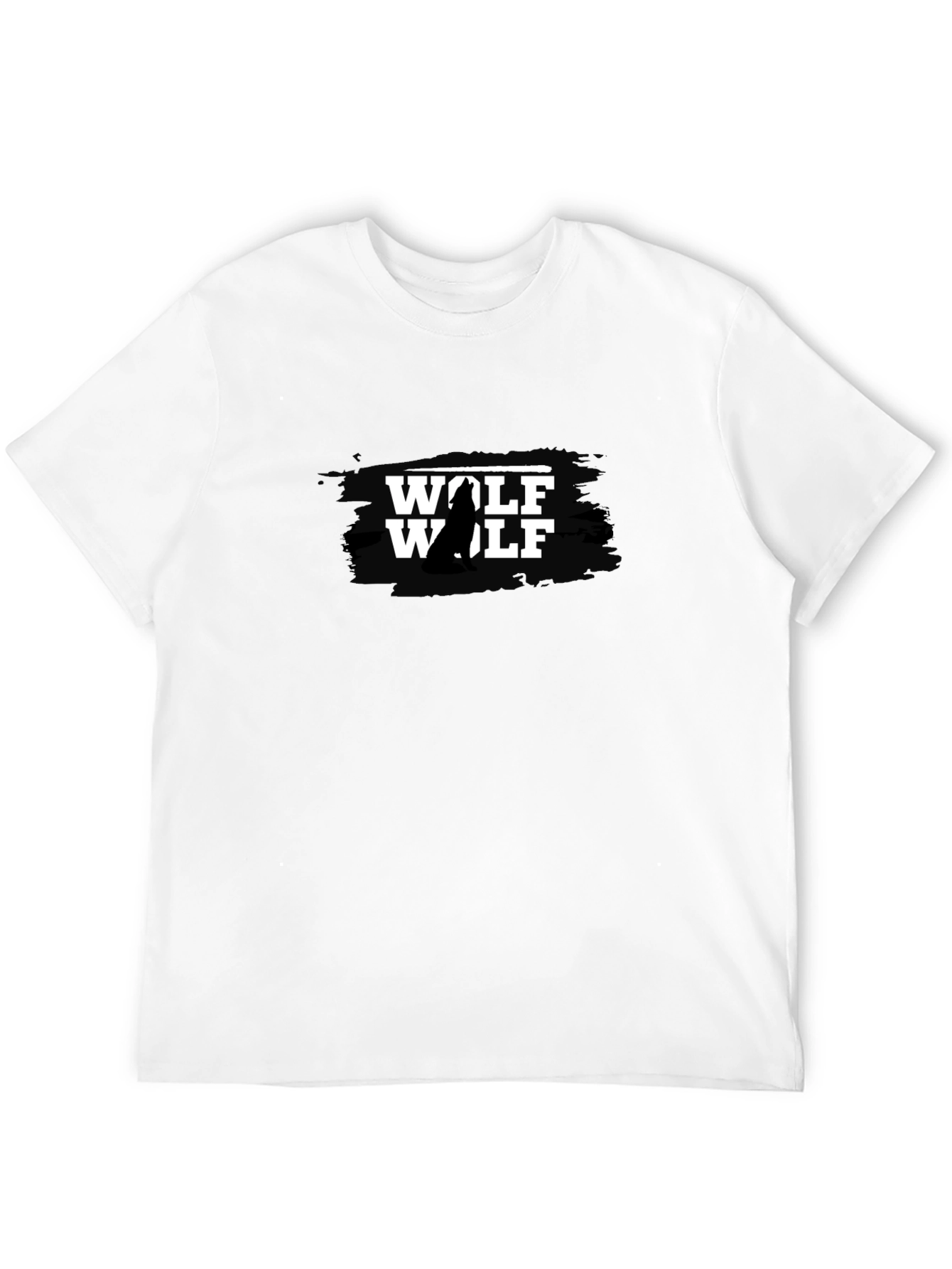 Wolf Graphic T-Shirt - Black Mens