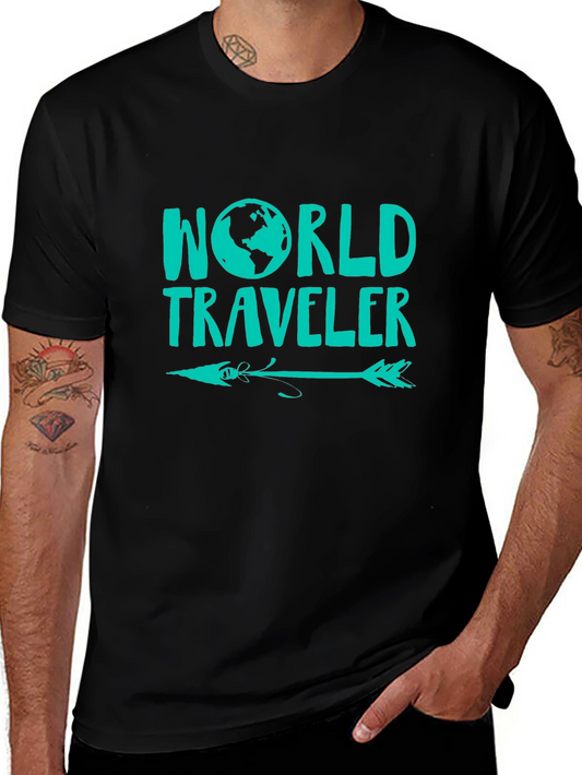 World Traveler Graphic Tee - Adventure Awaits