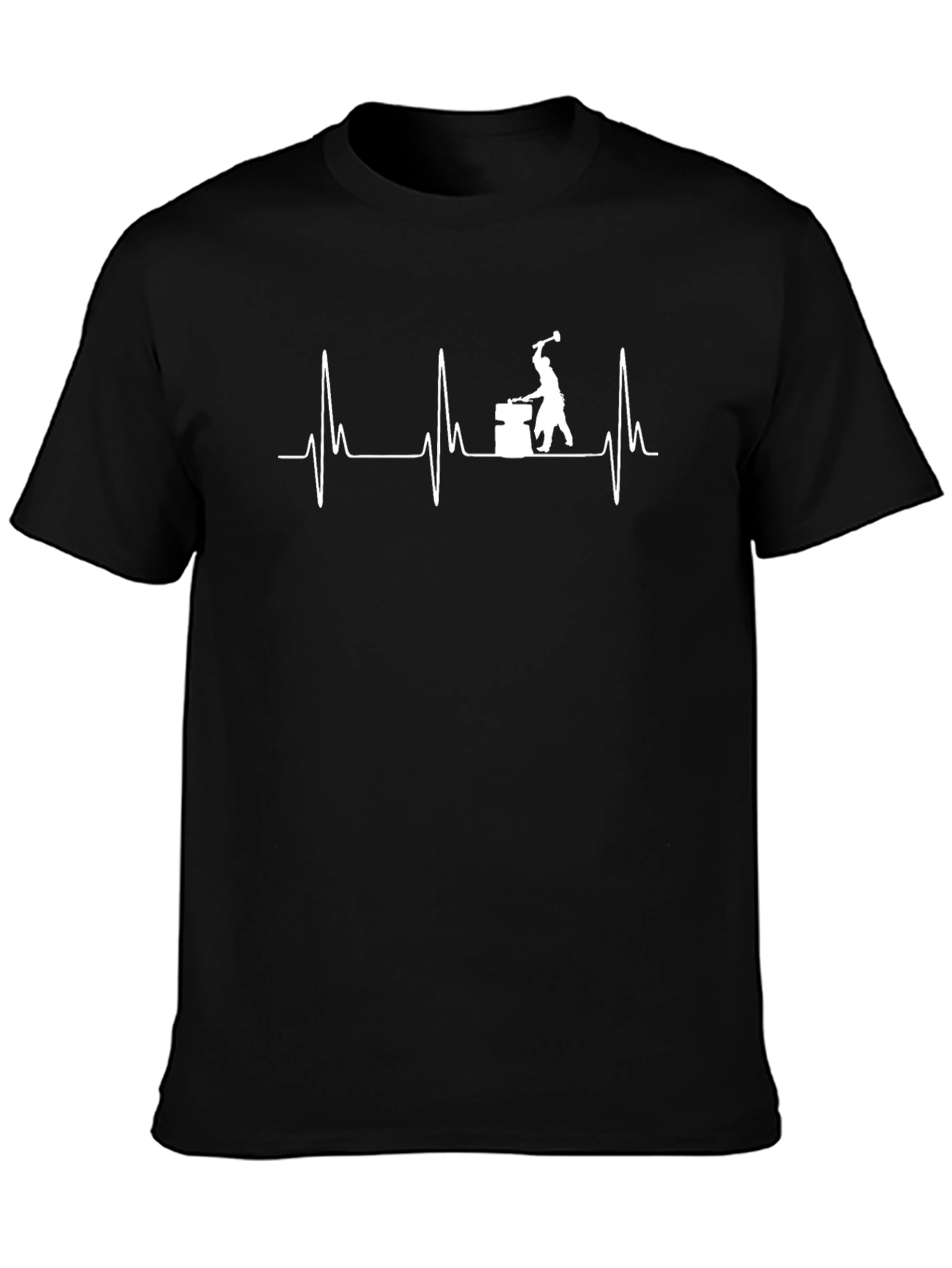 Blacksmith Heartbeat T-Shirt - Forging Passion!