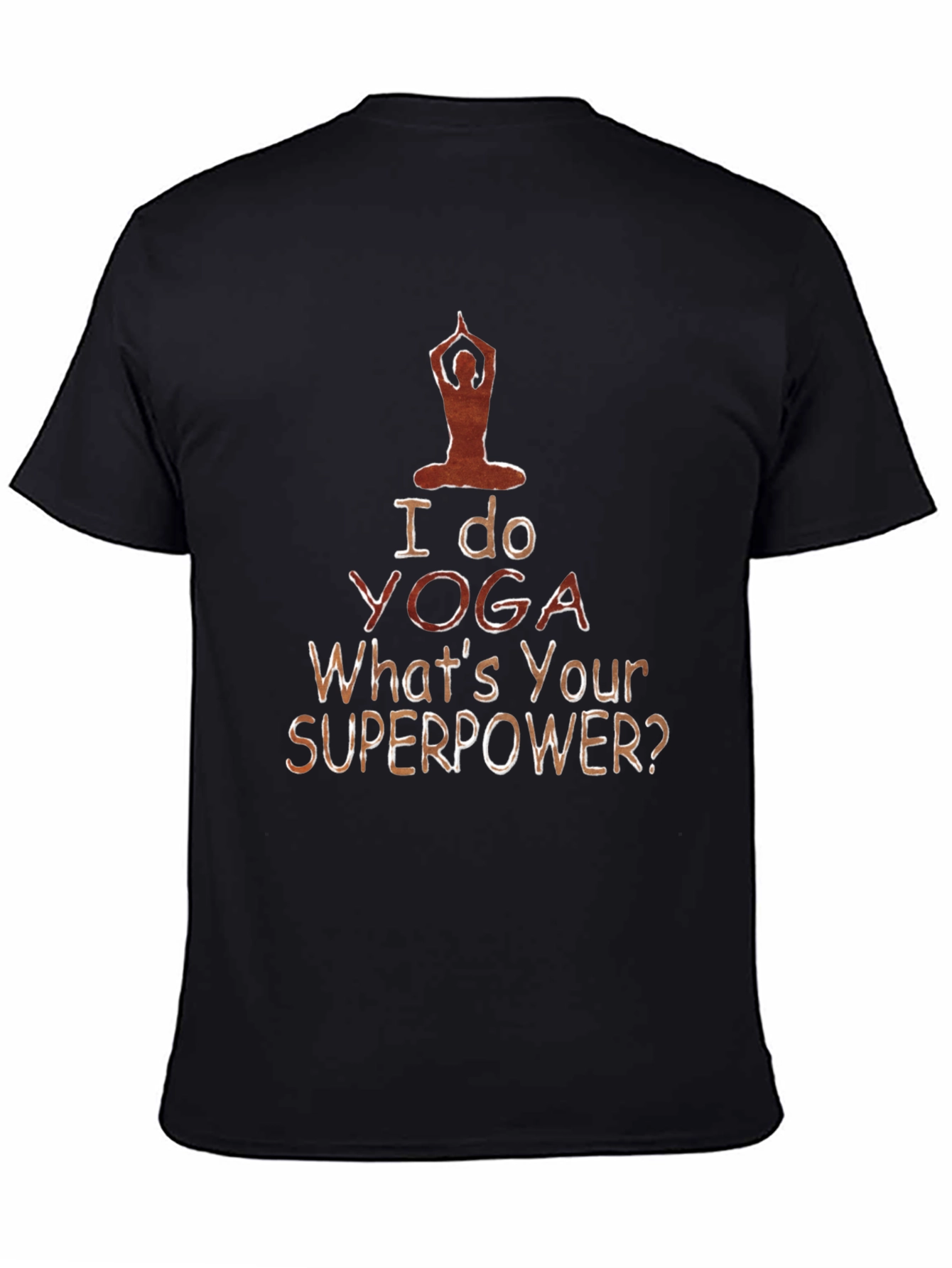 Yoga Superpower Tee - Mens Black T-Shirt