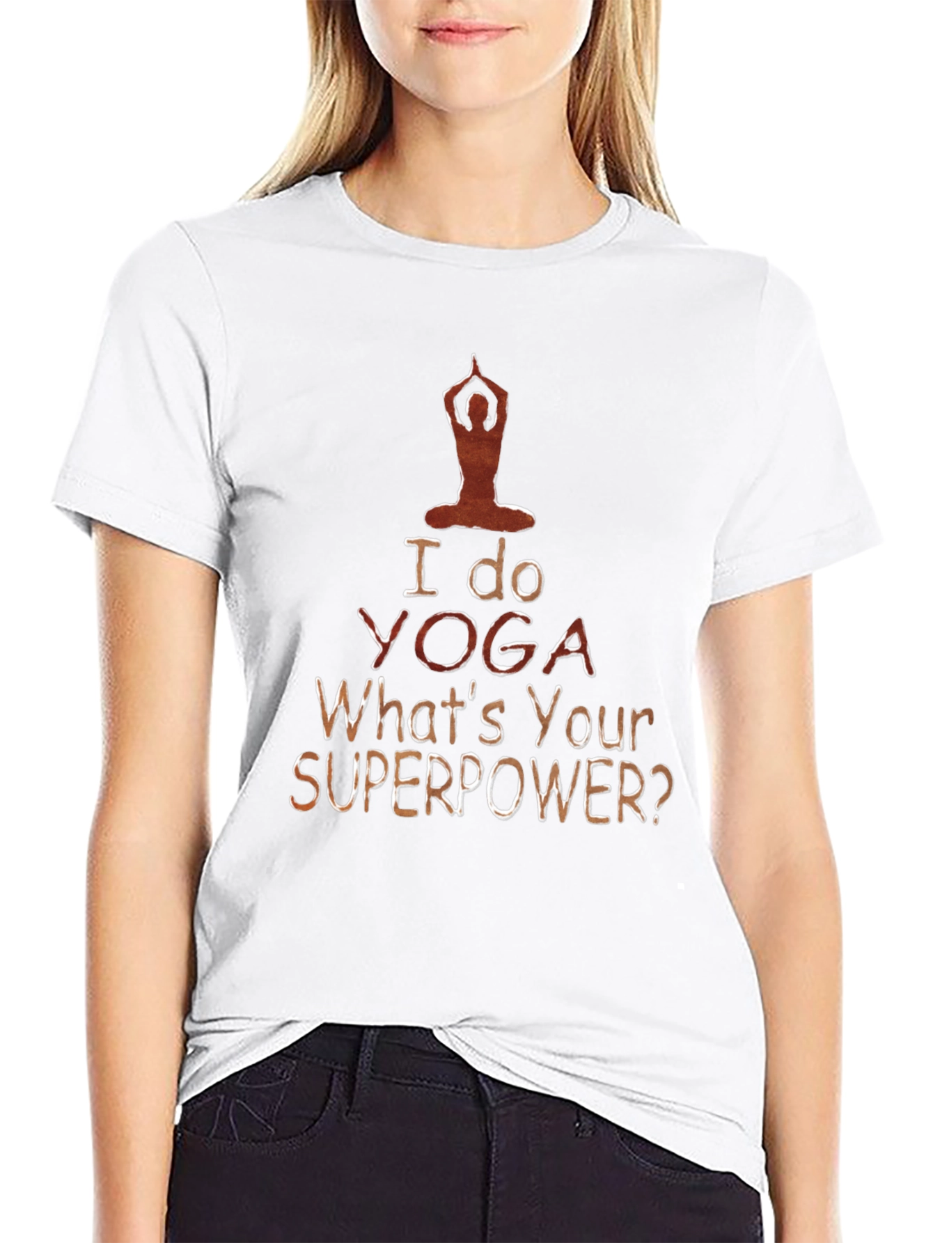 Yoga Superpower Tee - Mens Black T-Shirt
