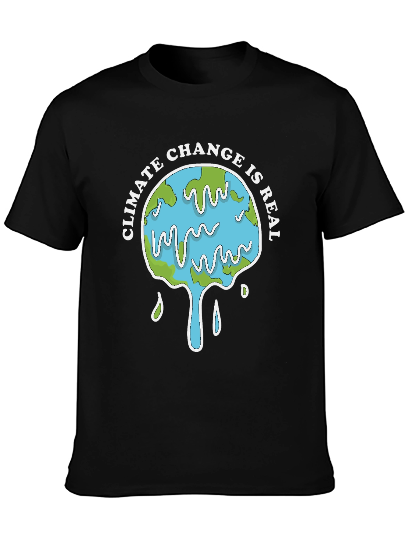 Climate Change Is Real Graphic Tee - Black