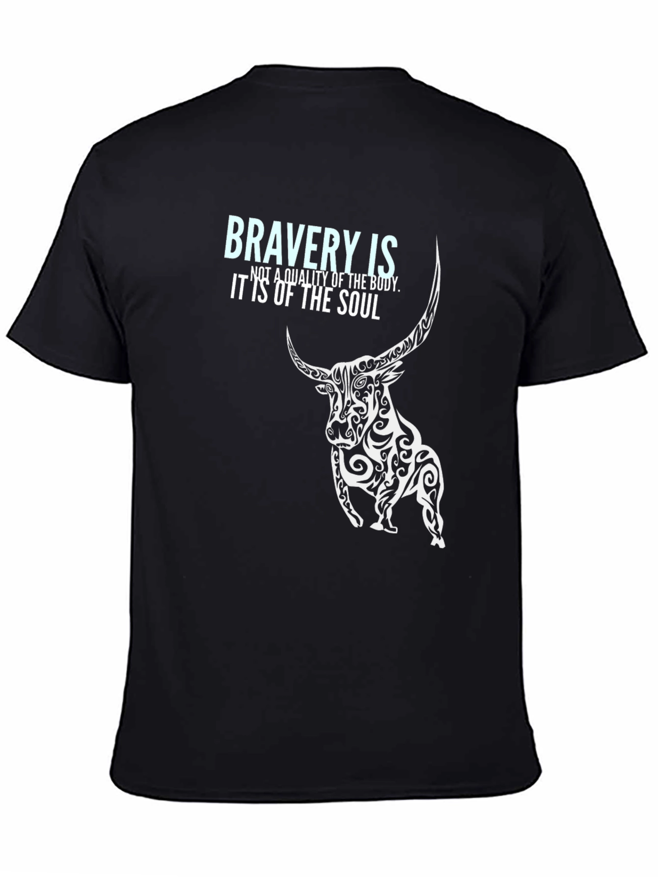Bravery Soul Bull Black Tee