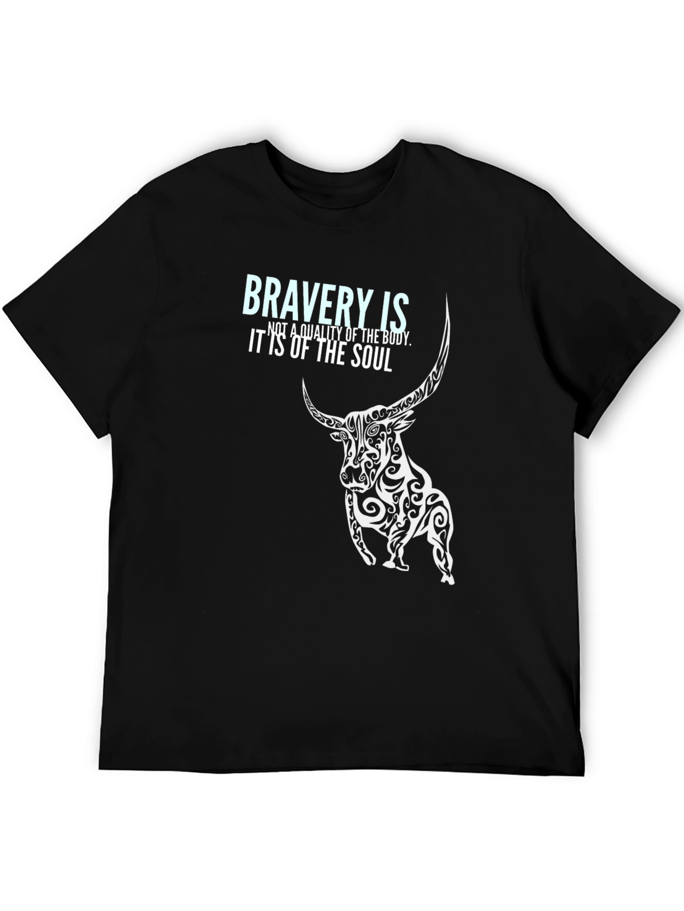 Bravery Soul Bull Black Tee