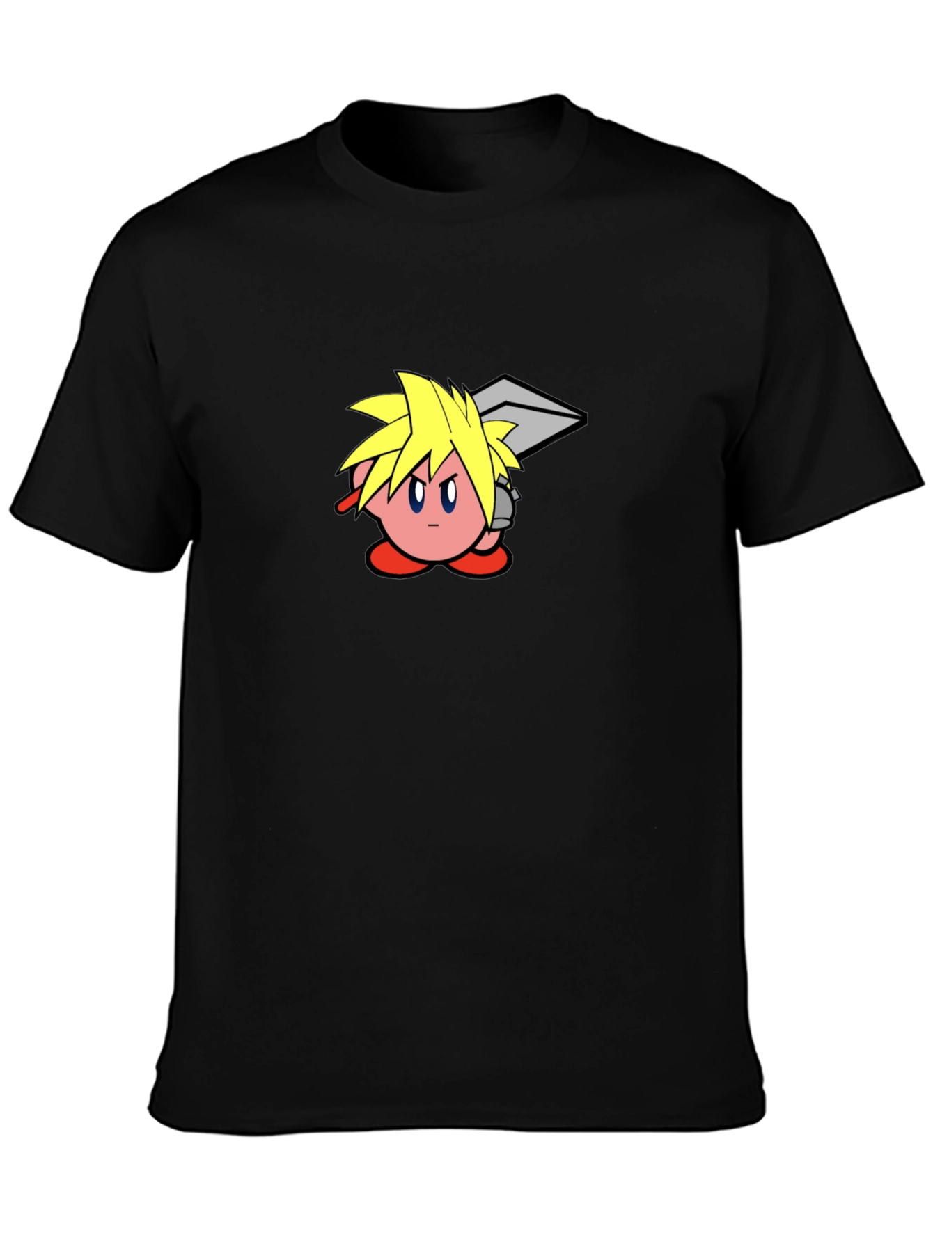 Kirby Cloud T-Shirt - Black Cotton Graphic Tee