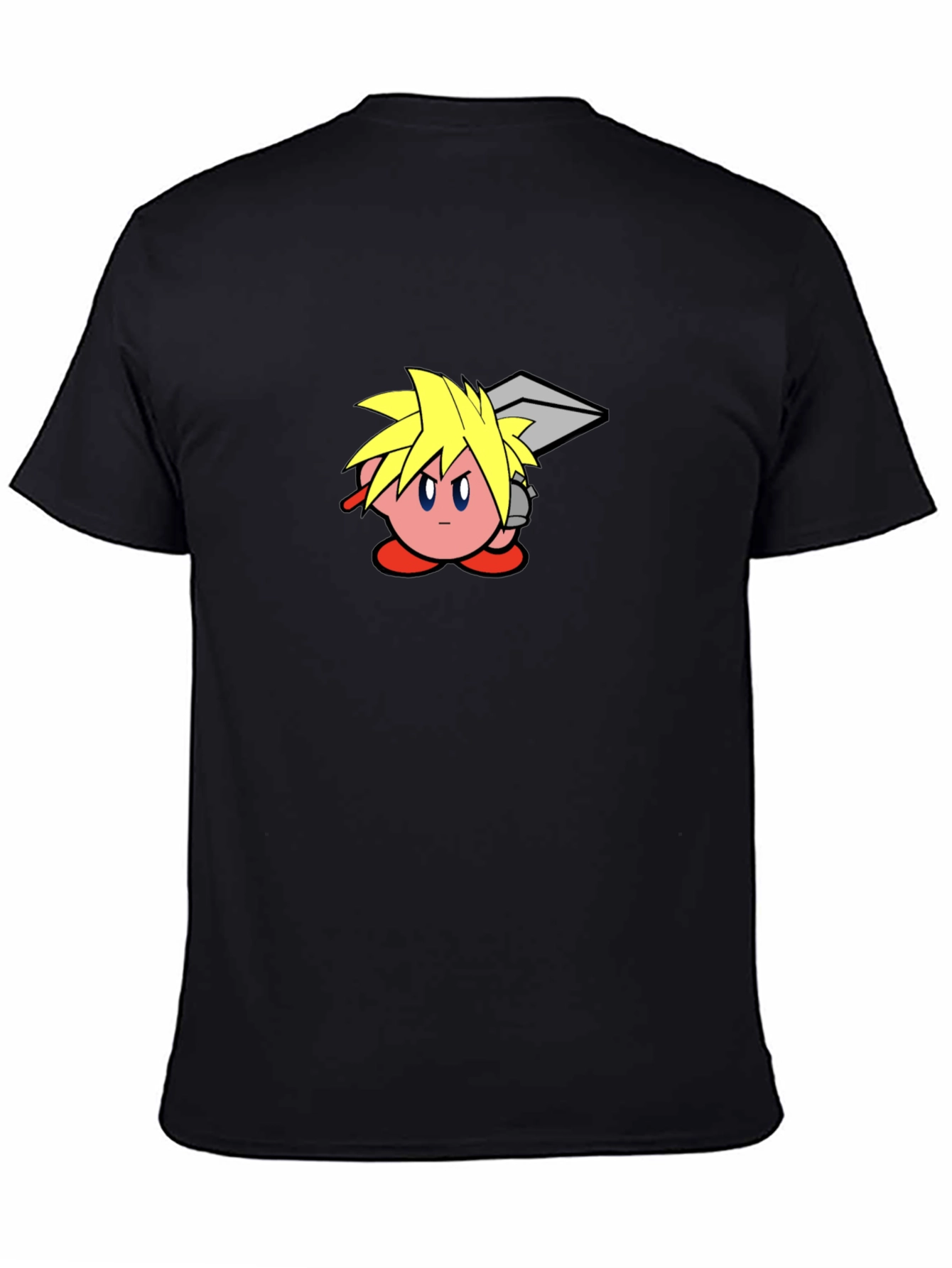 Kirby Cloud T-Shirt - Black Cotton Graphic Tee