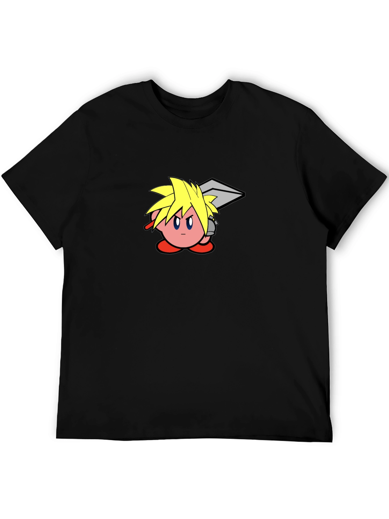 Kirby Cloud T-Shirt - Black Cotton Graphic Tee
