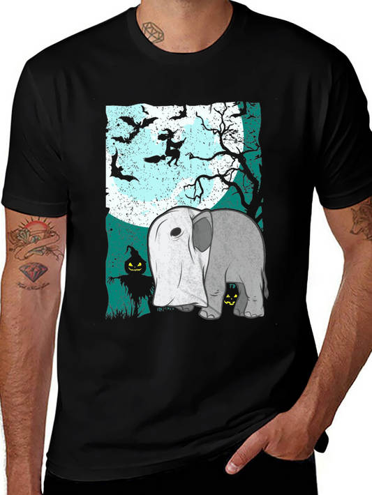 Halloween Elephant Ghost T-Shirt