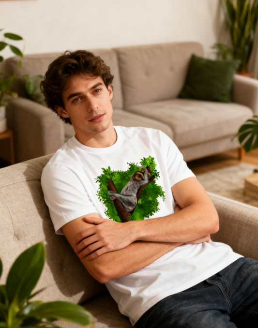 Cute Sloth Jungle Graphic T-Shirt - Animal Lover Casual Comfort Tee