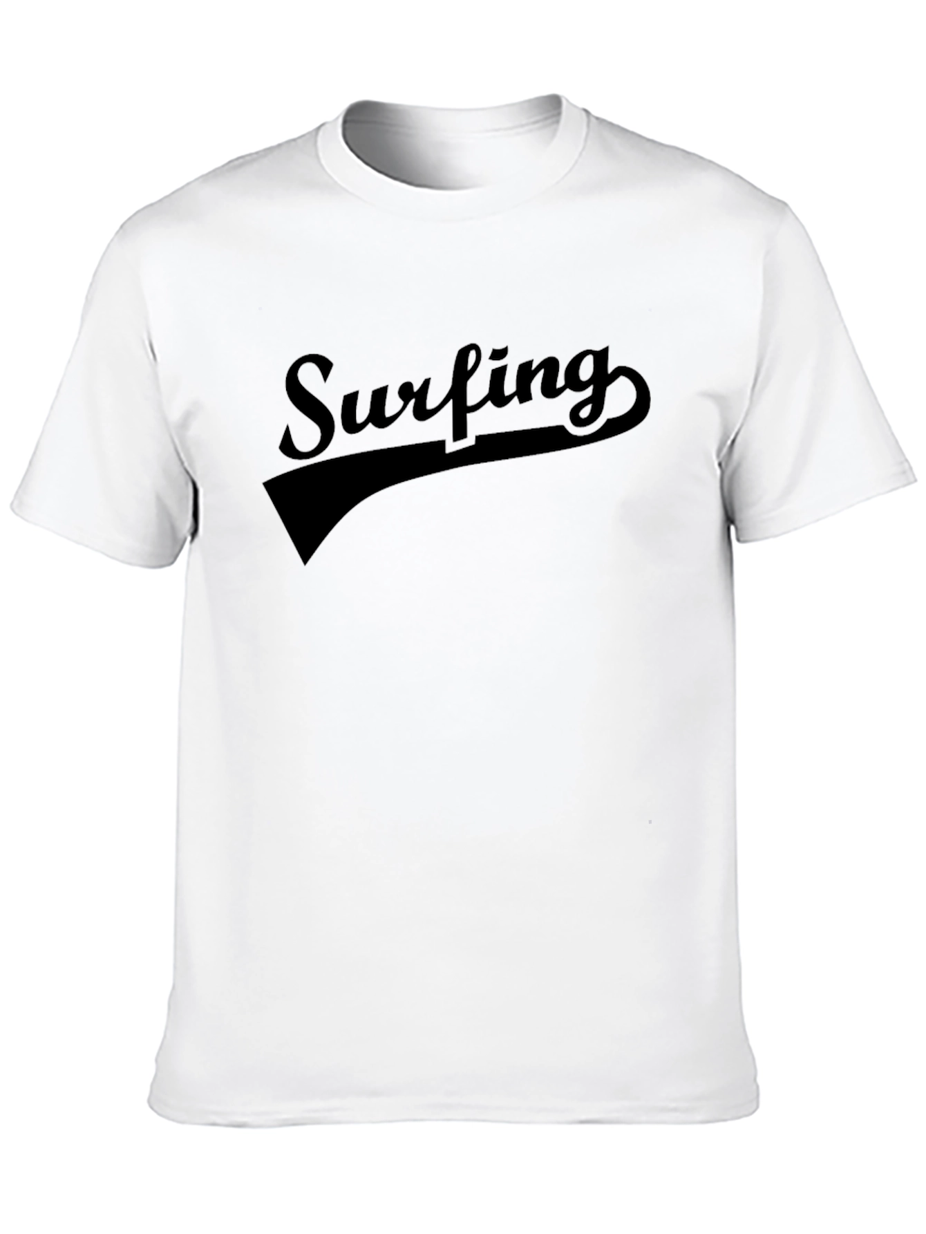 Surfing Graphic T-Shirt - Black