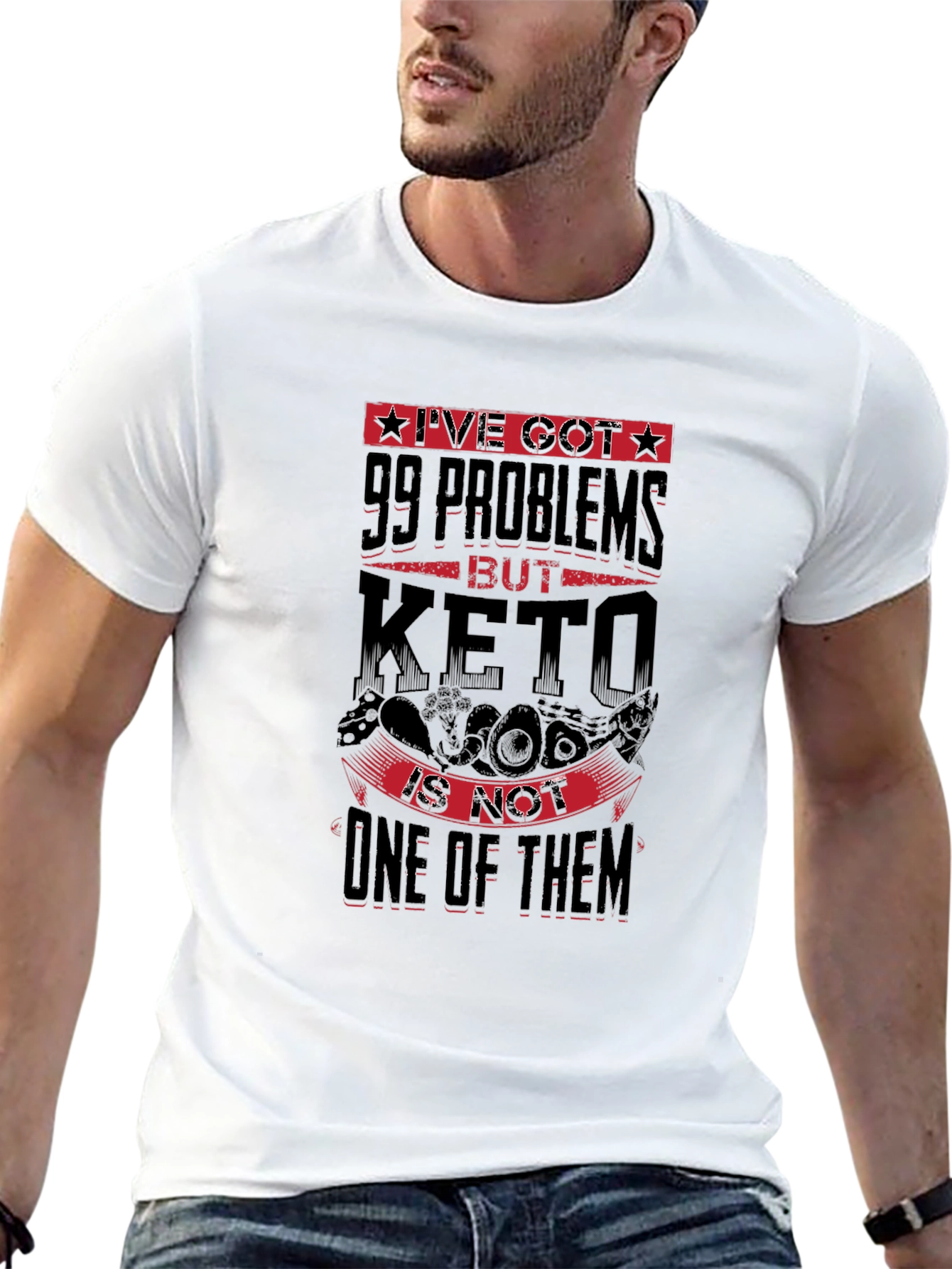99 Problems But Keto Isnt One Black T-Shirt