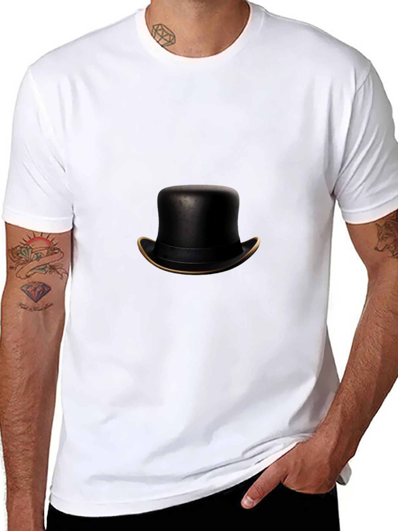 Top Hat Tee - Sleek & Stylish