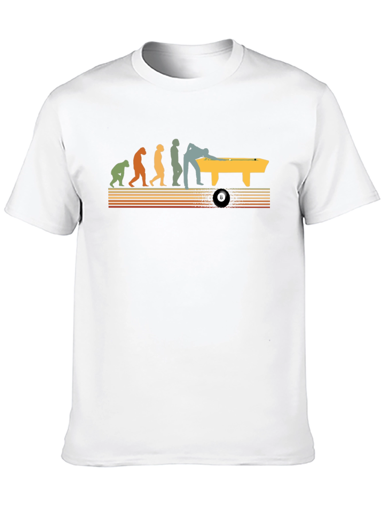 Evolution of Pool T-Shirt - Black Graphic Tee