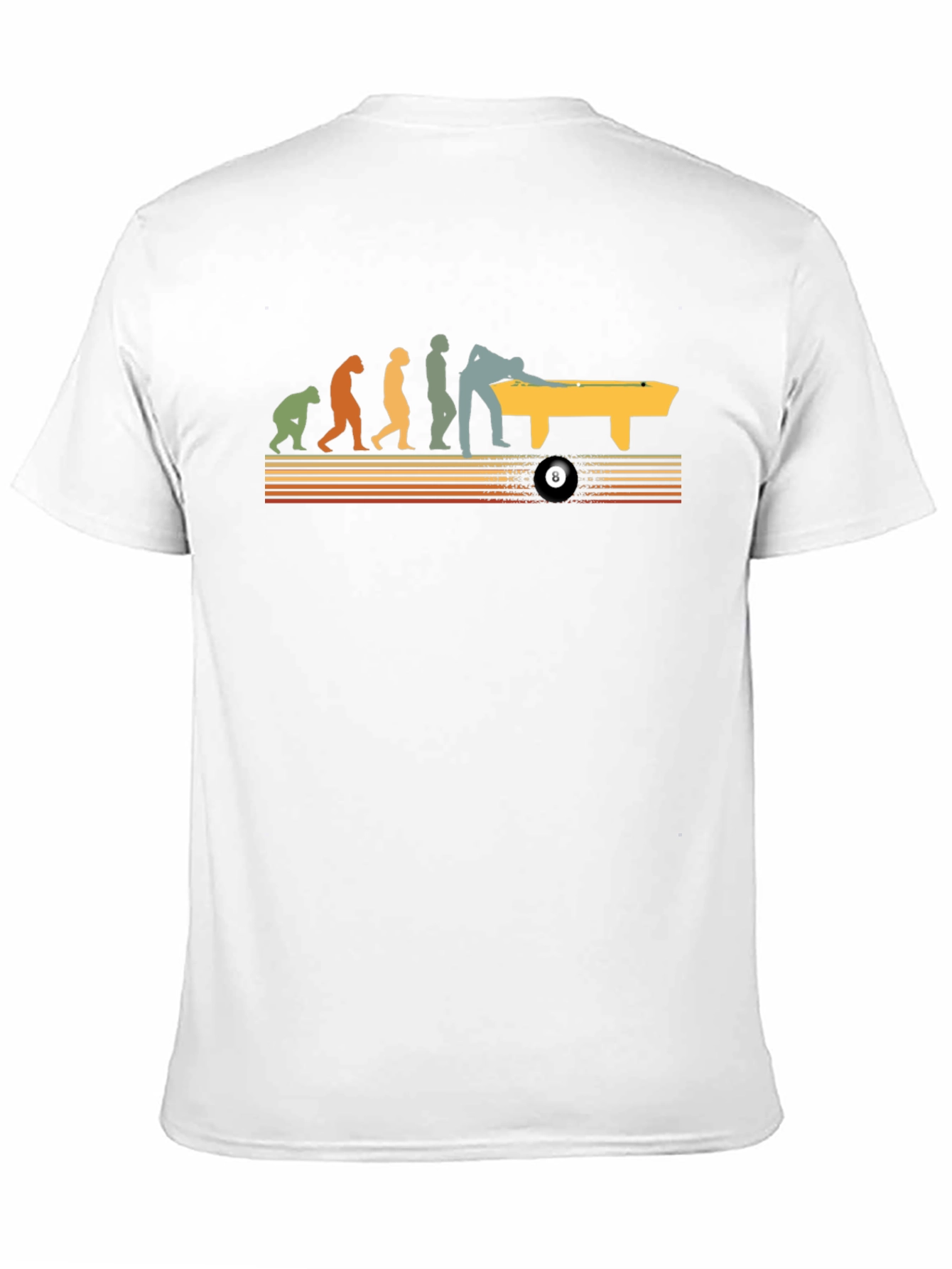 Evolution of Pool T-Shirt - Black Graphic Tee