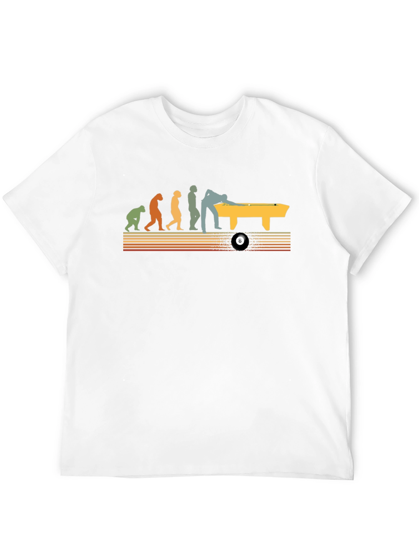 Evolution of Pool T-Shirt - Black Graphic Tee