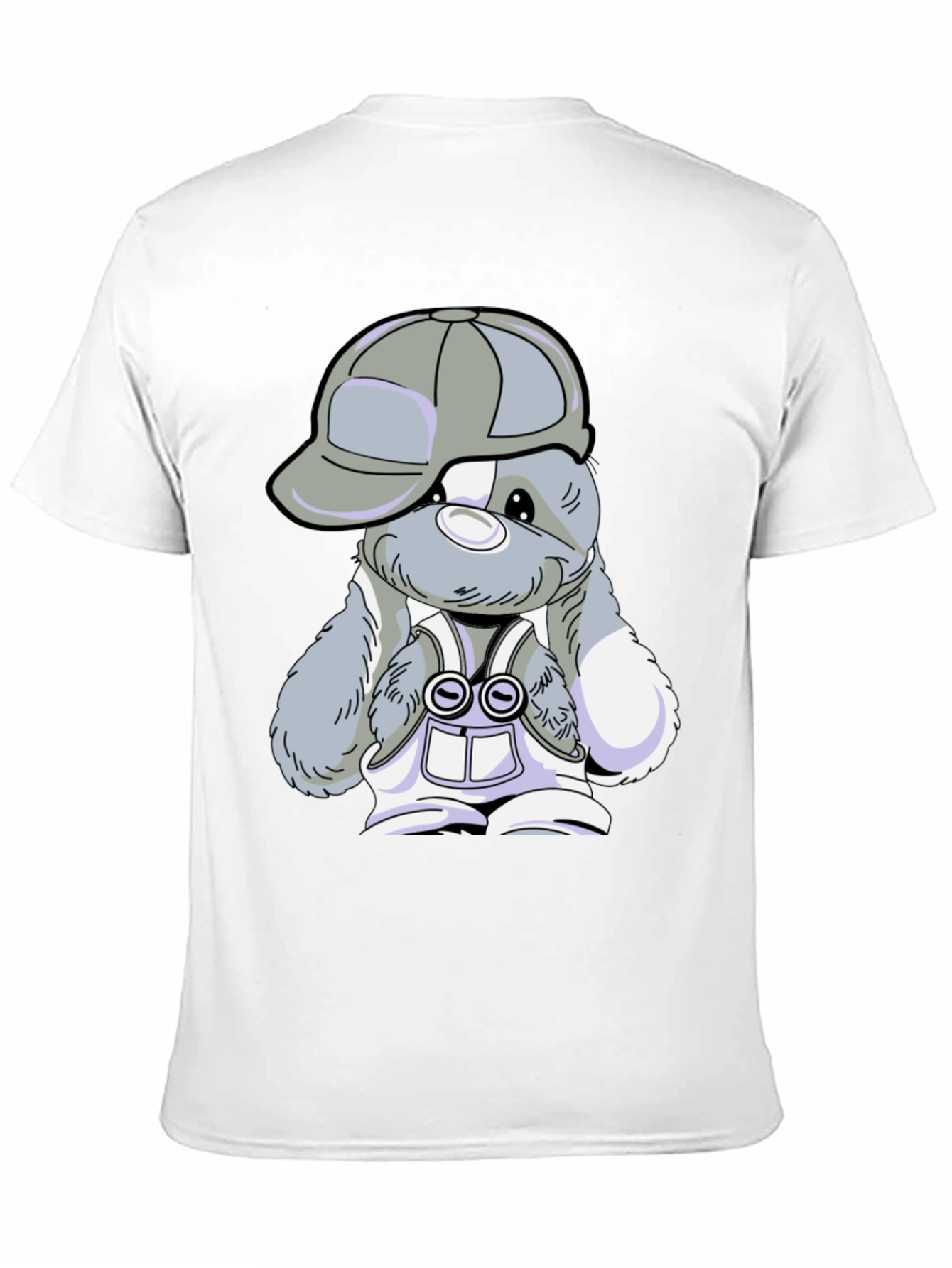 Cool Bunny Tee - Black Cotton T-Shirt