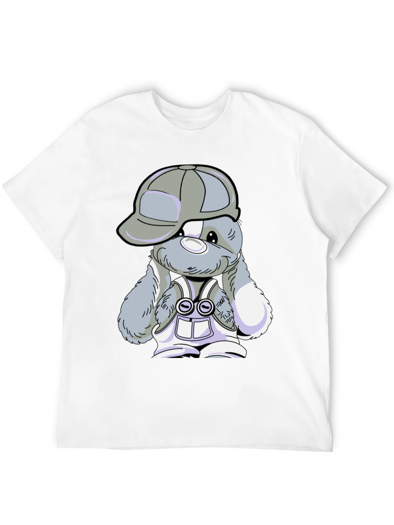 Cool Bunny Tee - Black Cotton T-Shirt