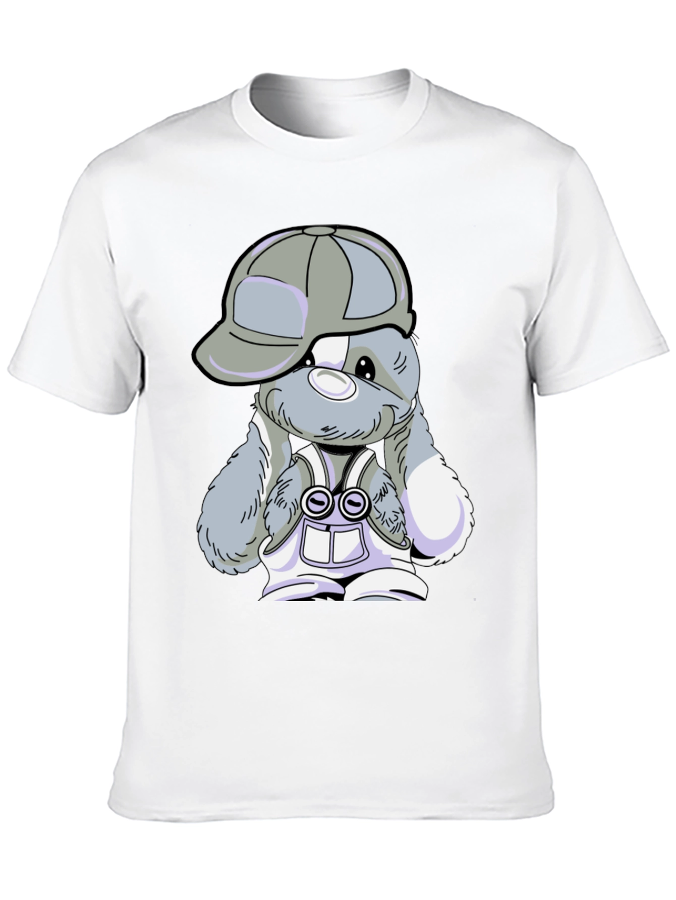 Cool Bunny Tee - Black Cotton T-Shirt