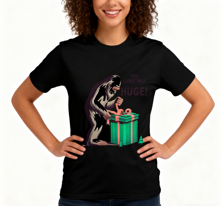 Festive "This Christmas Is Gonna Be HUGE!" T-Shirt - 100% Cotton | Bold Statement Holiday Tee | Fun Christmas Party Wear