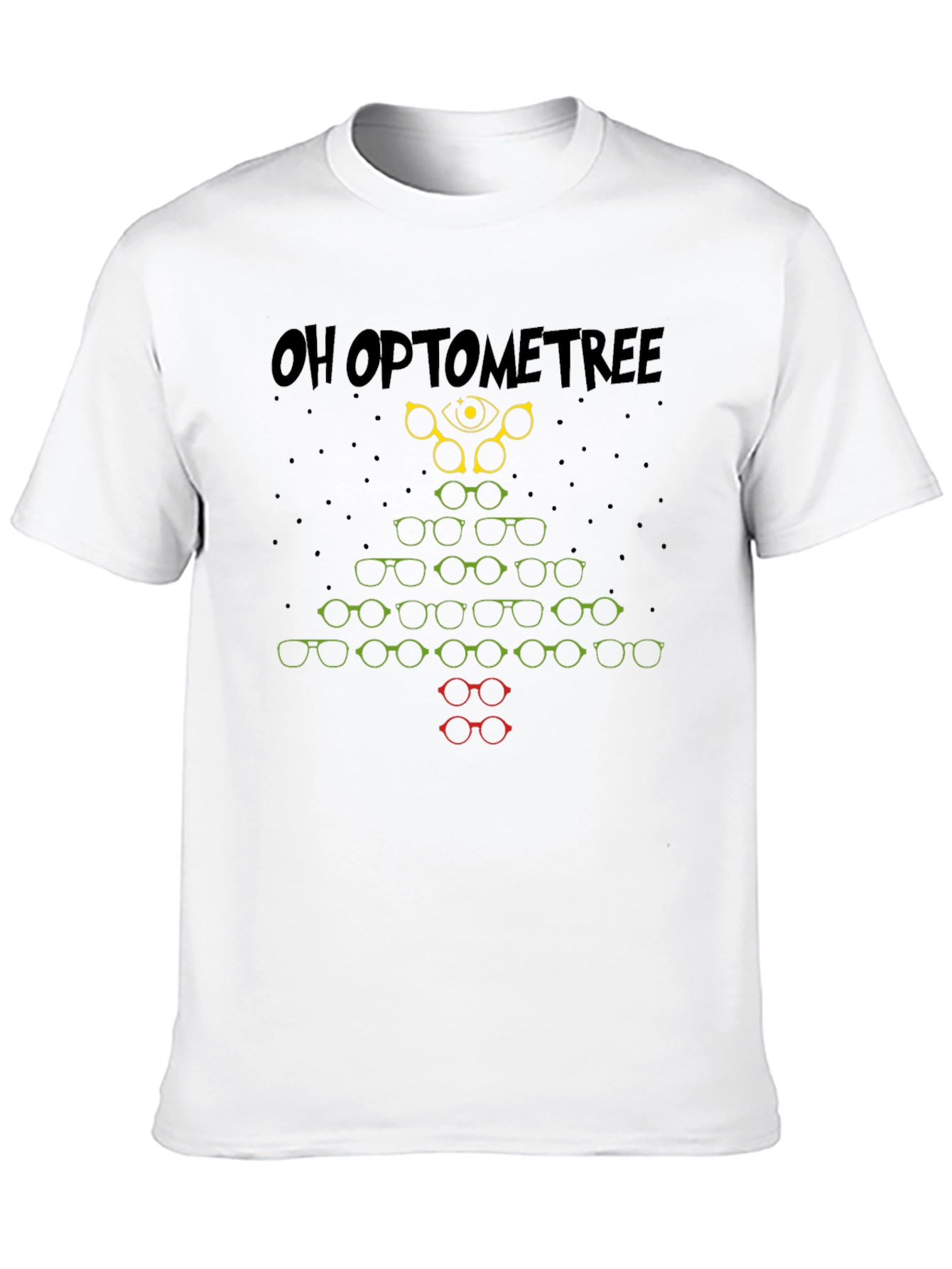 Oh Optometree T-Shirt - Christmas Glasses Tree