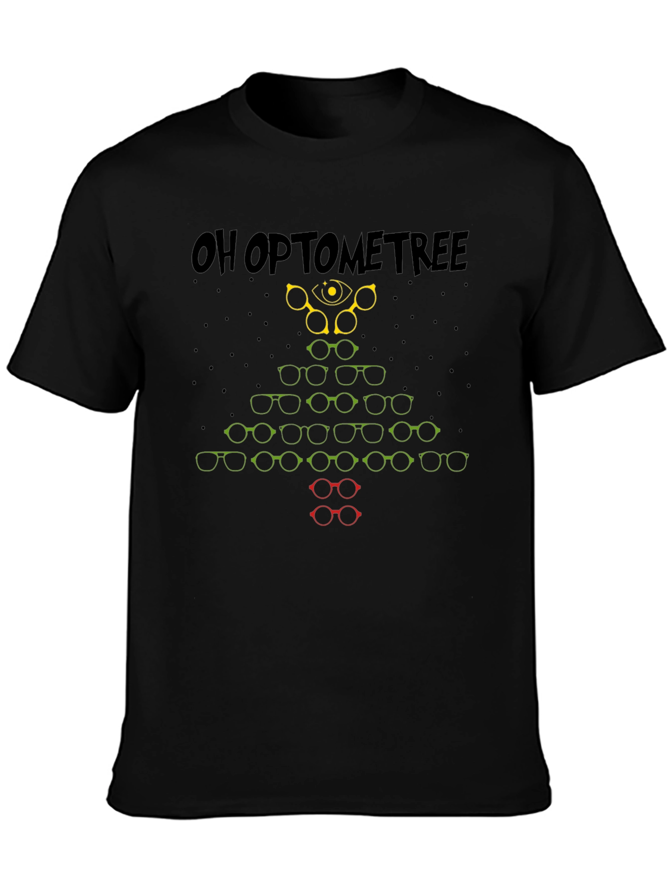 Oh Optometree T-Shirt - Christmas Glasses Tree
