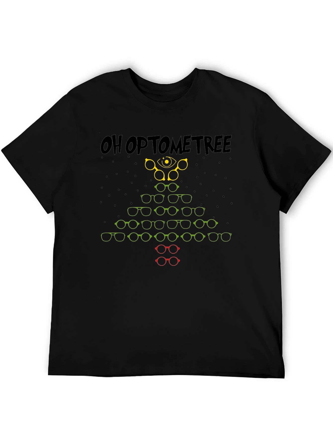 Oh Optometree T-Shirt - Christmas Glasses Tree