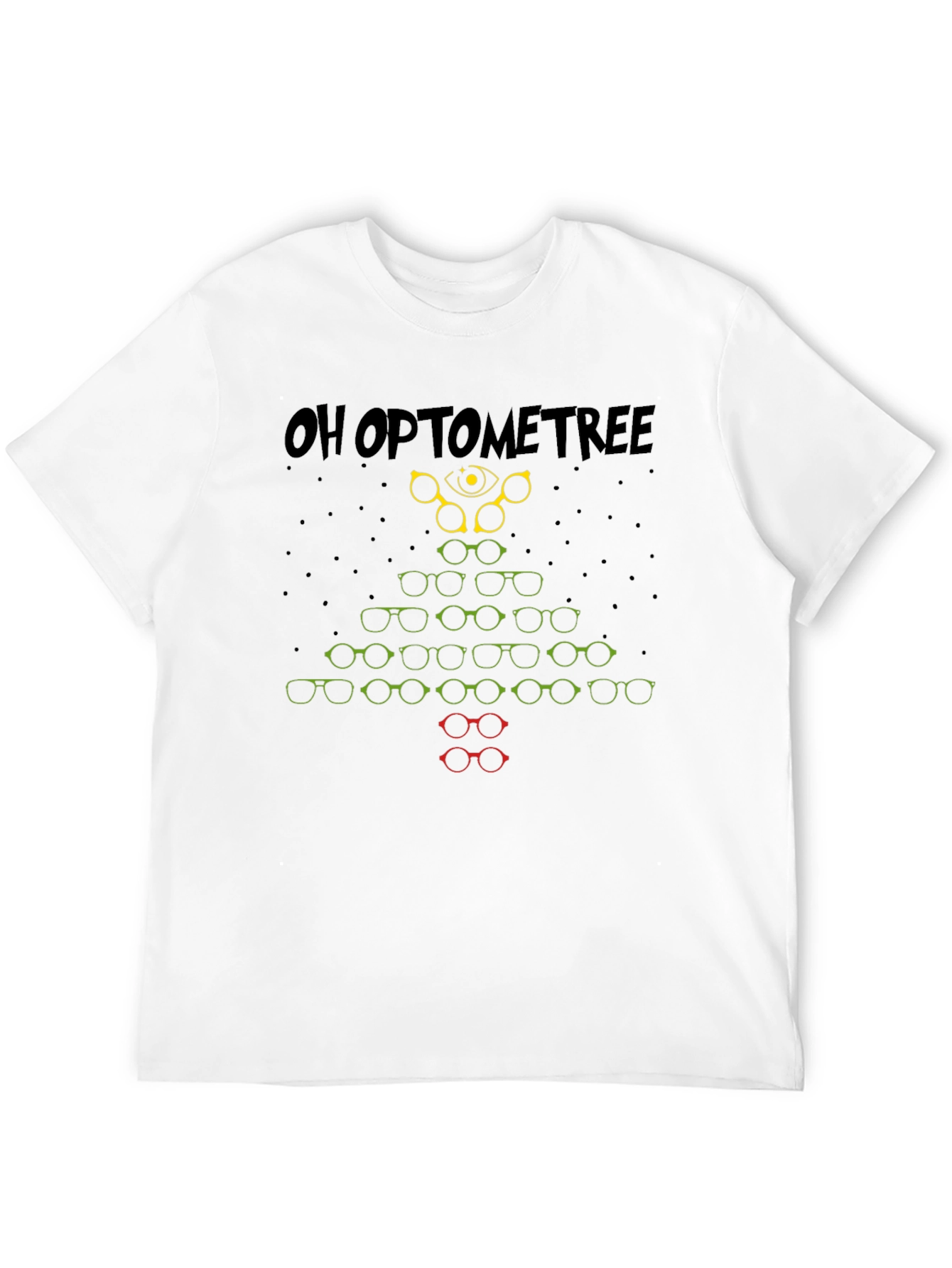 Oh Optometree T-Shirt - Christmas Glasses Tree