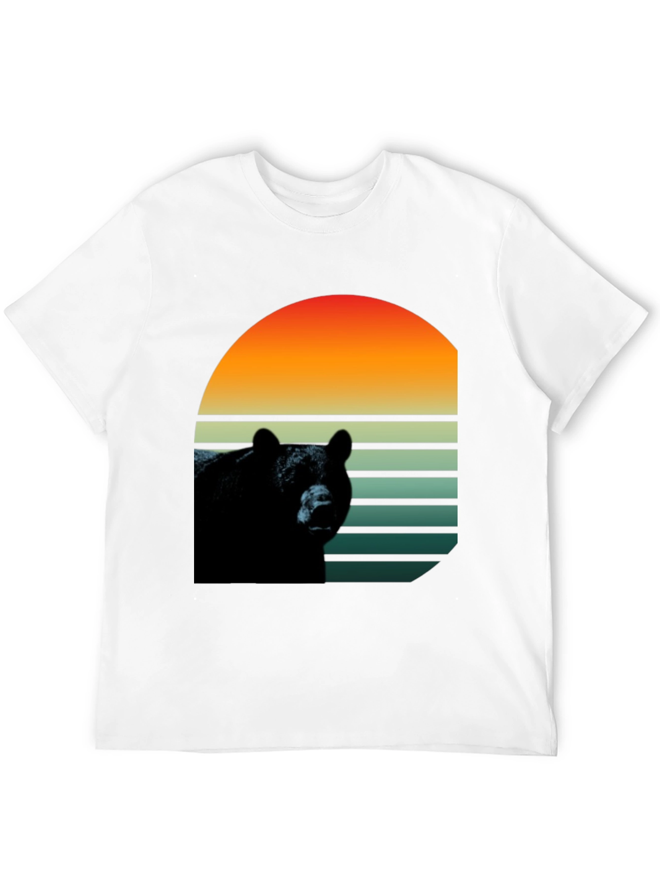 Retro Bear Graphic T-Shirt - Stylish Wildlife Design
