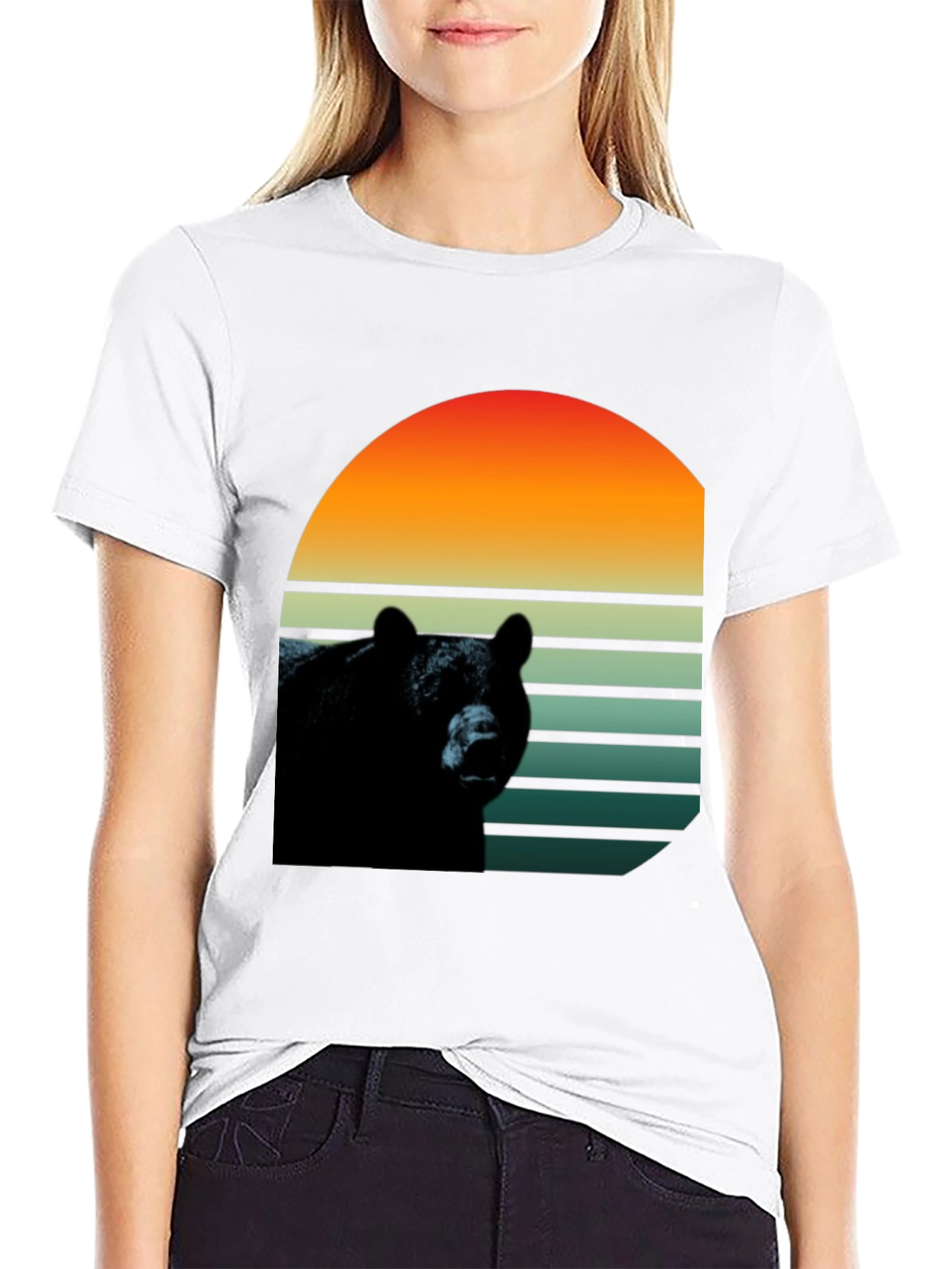 Retro Bear Graphic T-Shirt - Stylish Wildlife Design
