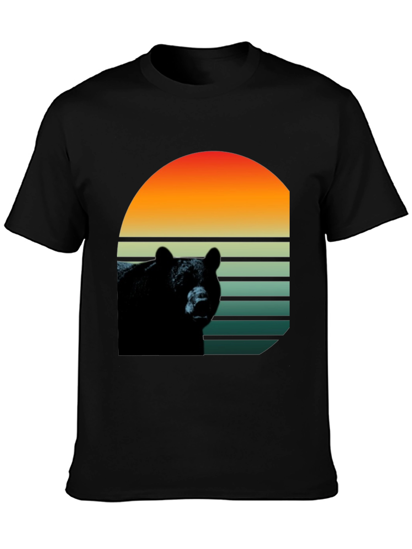 Retro Bear Graphic T-Shirt - Stylish Wildlife Design