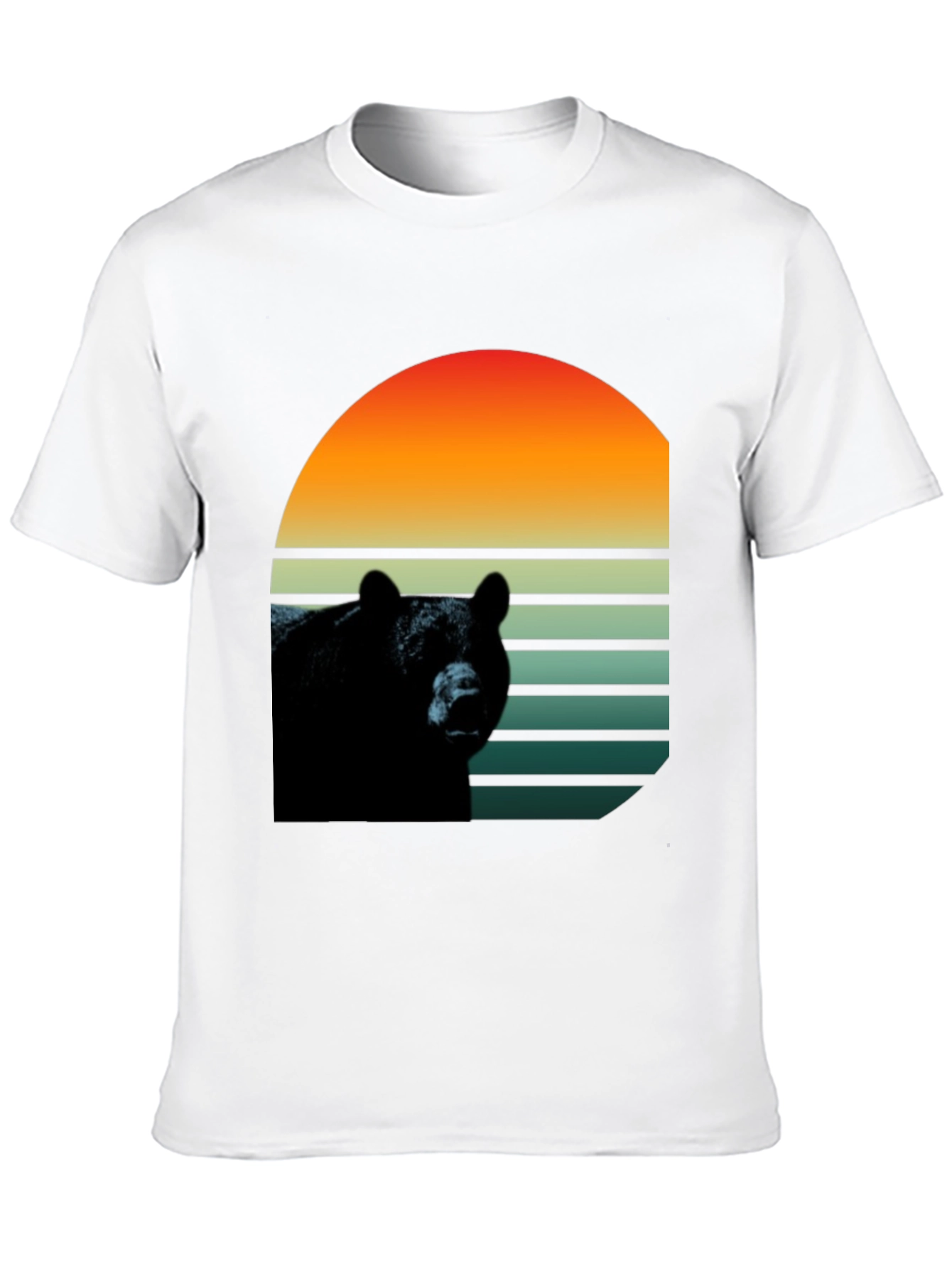 Retro Bear Graphic T-Shirt - Stylish Wildlife Design