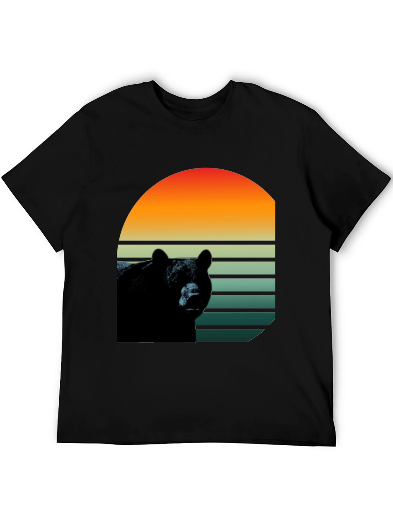 Retro Bear Graphic T-Shirt - Stylish Wildlife Design