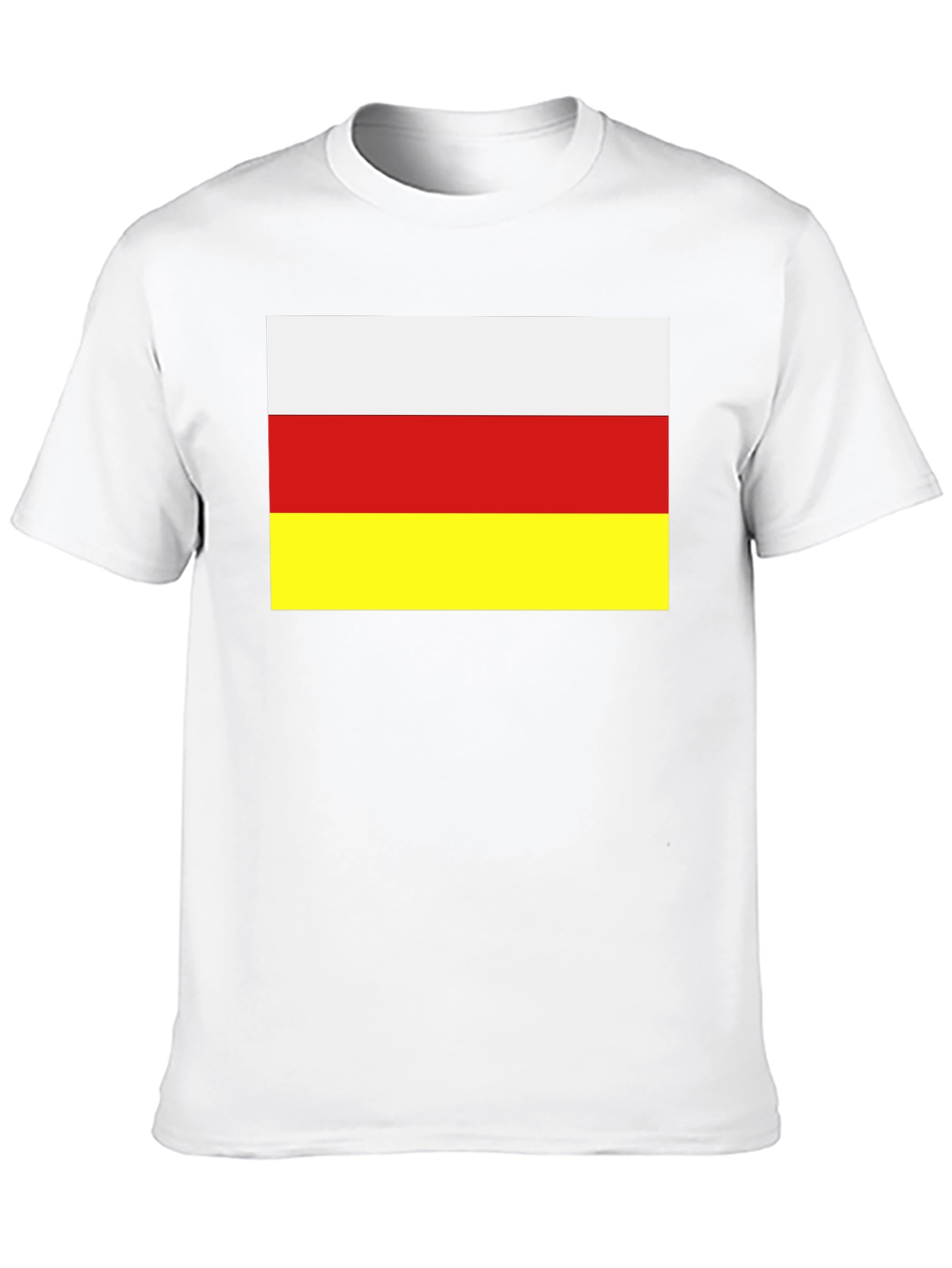 South Ossetia Flag T-Shirt - Black Cotton Tee