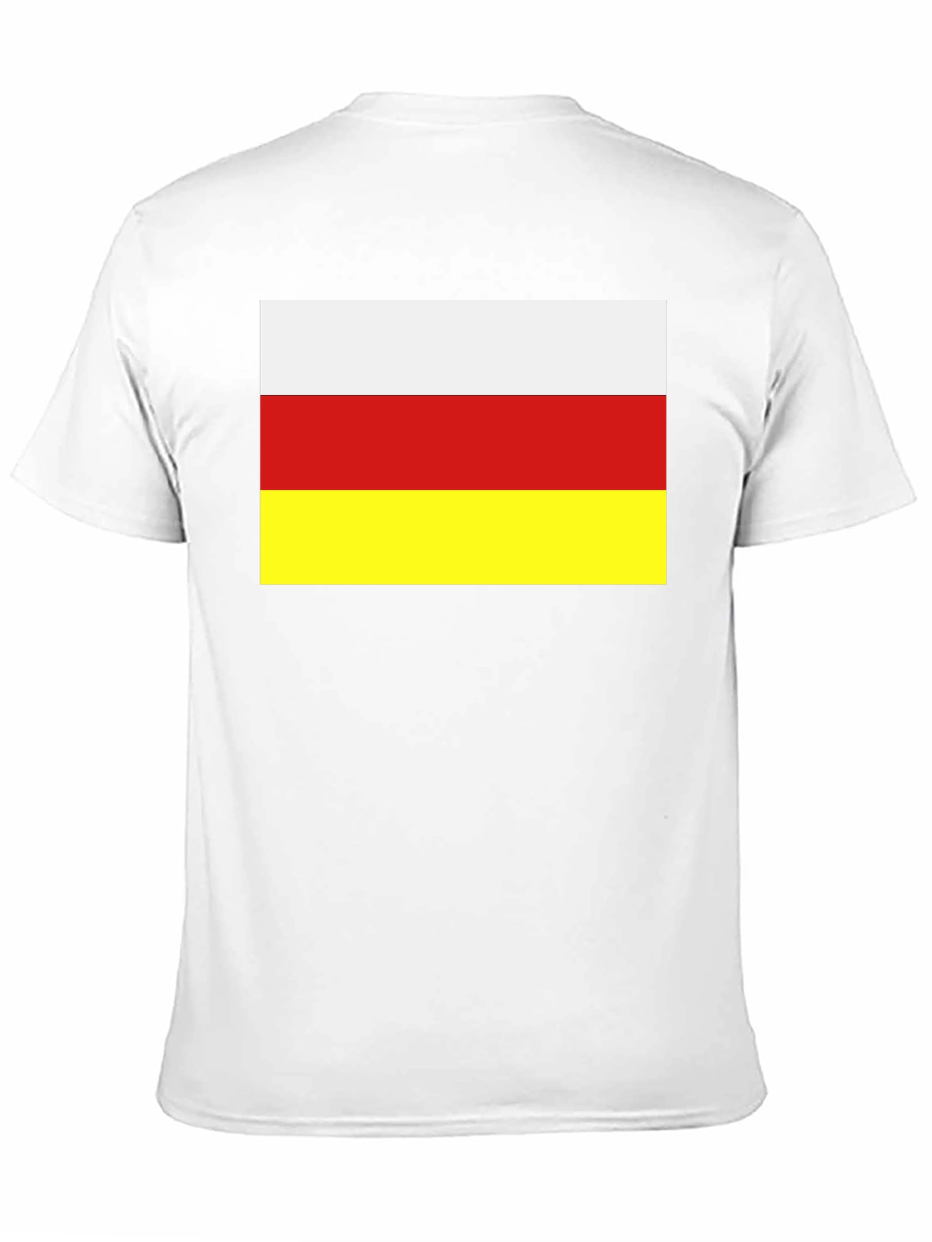 South Ossetia Flag T-Shirt - Black Cotton Tee