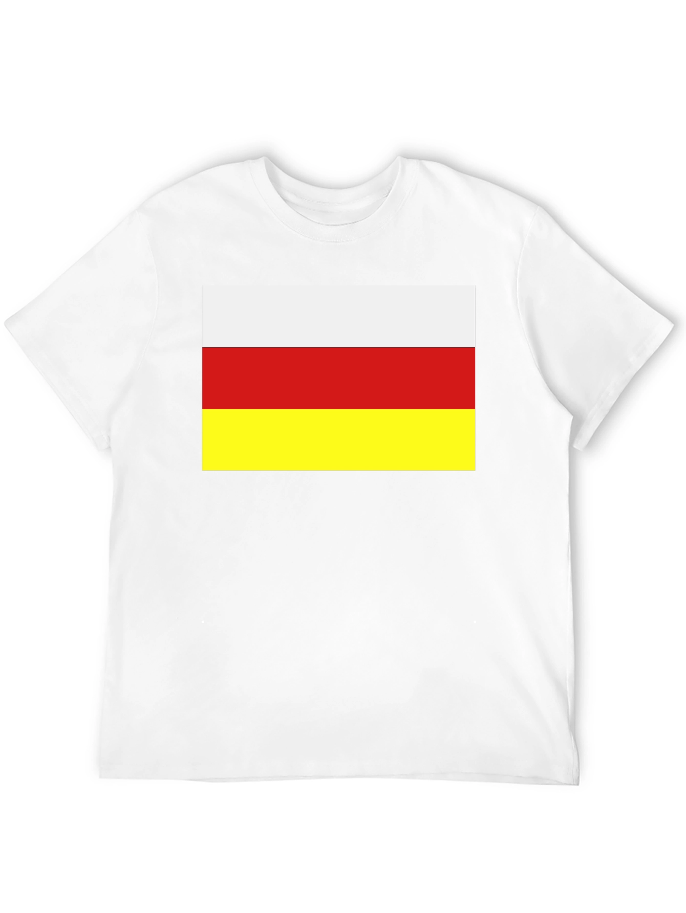South Ossetia Flag T-Shirt - Black Cotton Tee