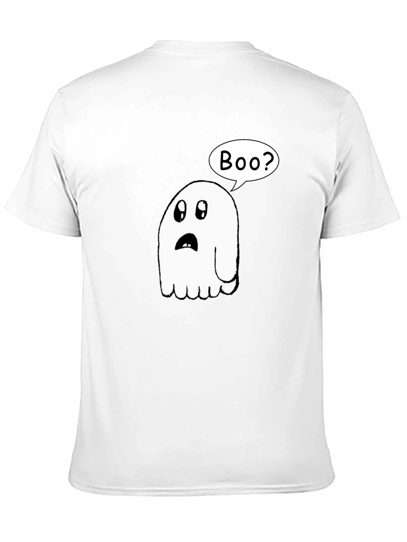 Boo? Ghost Graphic Black T-Shirt