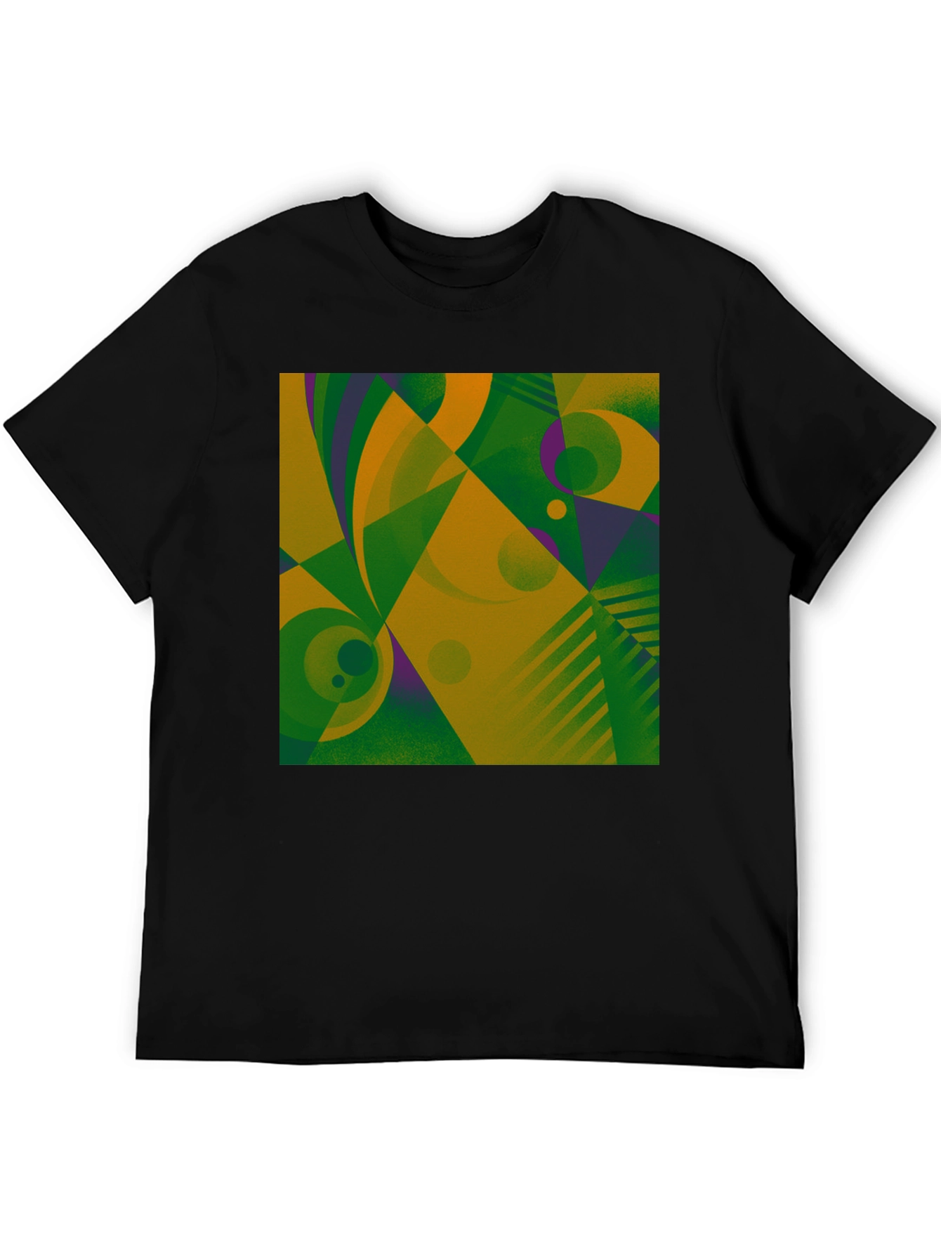 Abstract Geometric Graphic T-Shirt - Modern Art Tee
