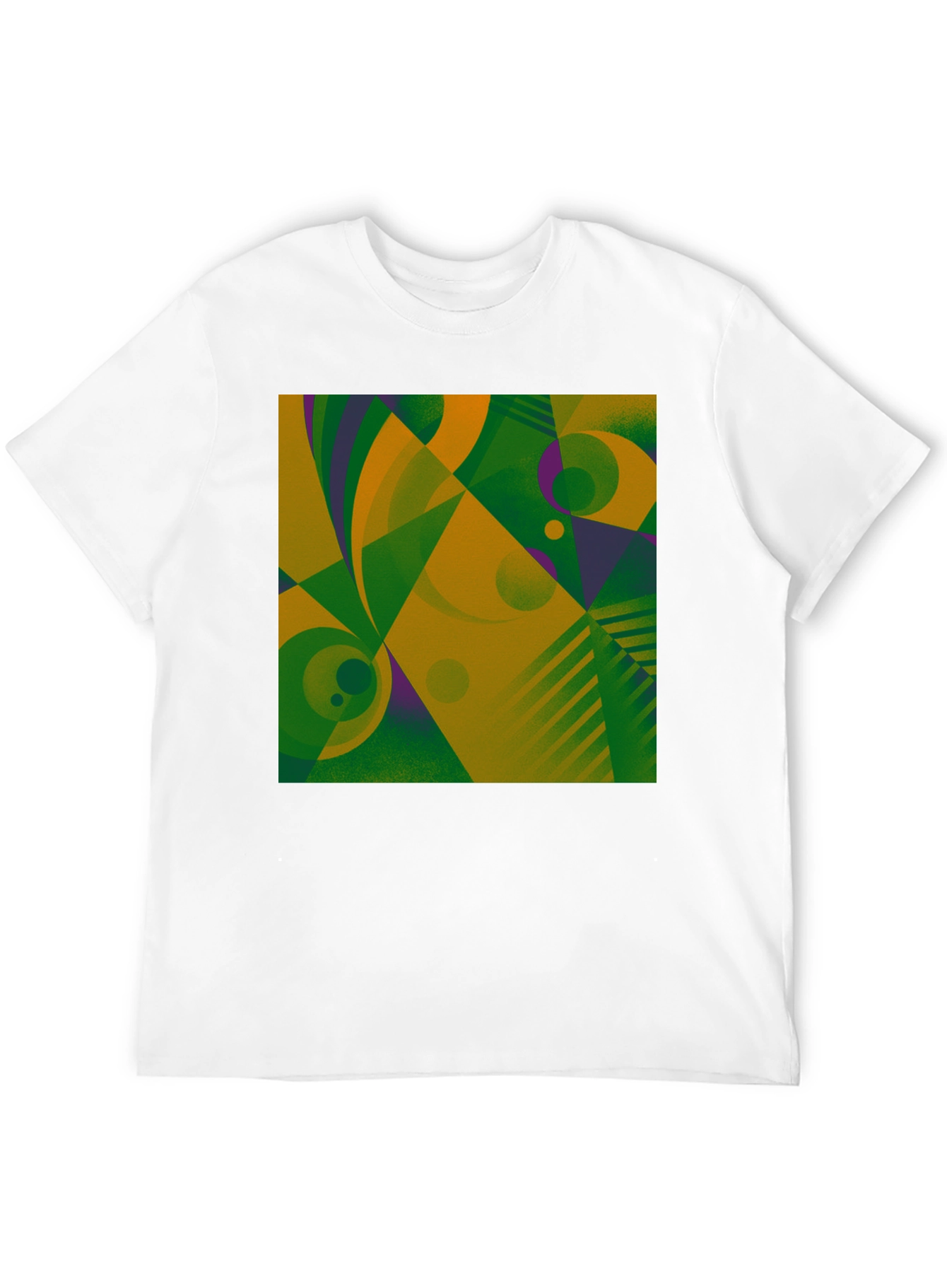 Abstract Geometric Graphic T-Shirt - Modern Art Tee
