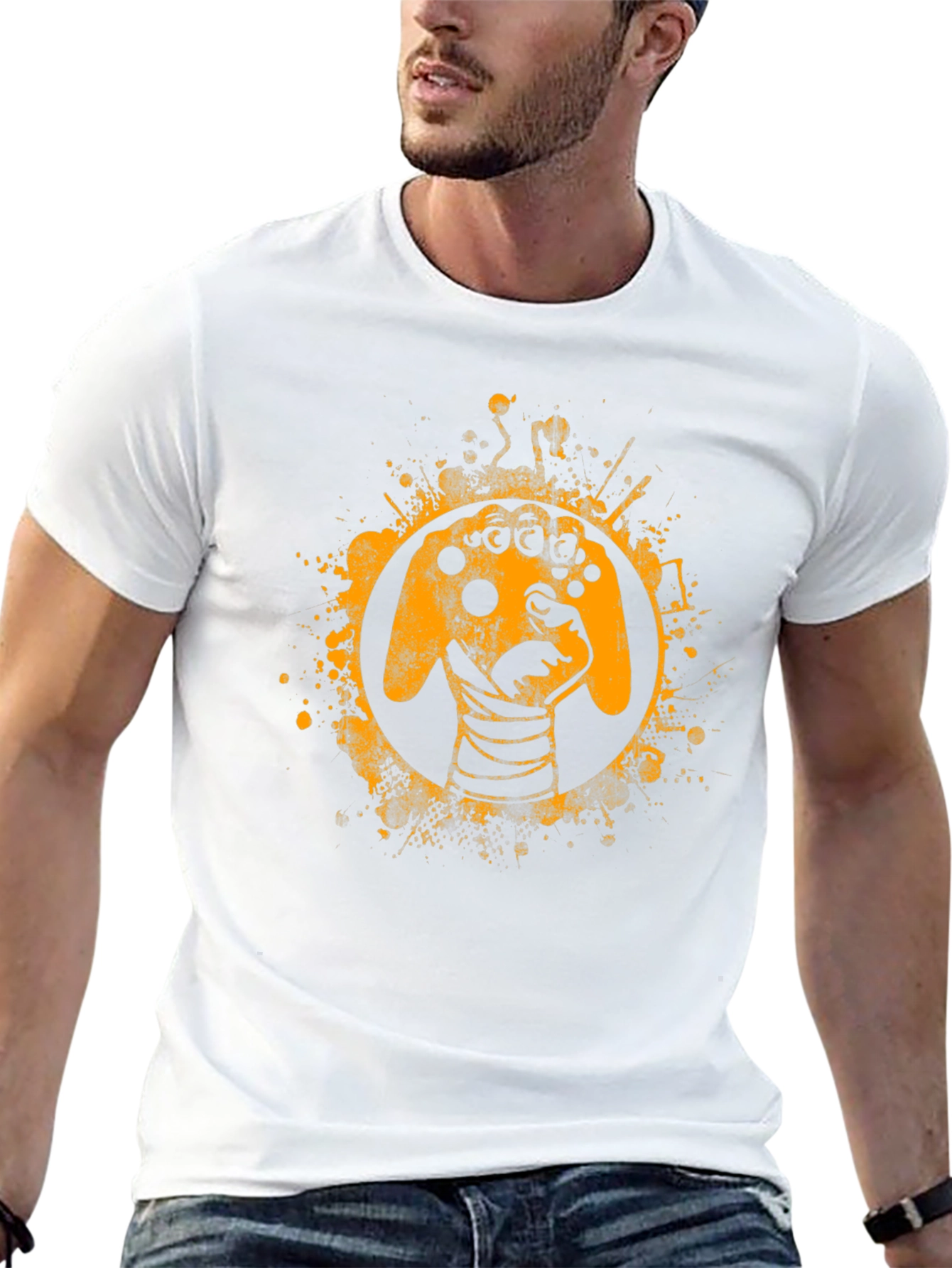 Gamer Controller Graphic Tee - Black
