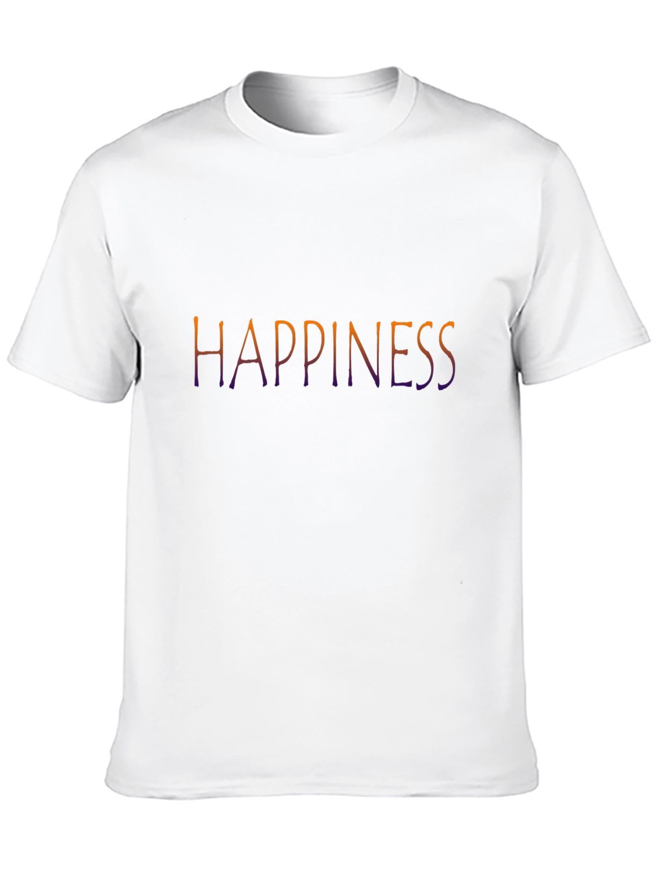 Happiness Graphic Tee - Black Casual T-Shirt