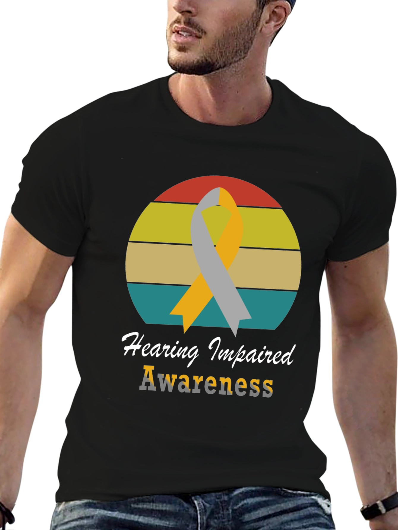 Hearing Impaired Awareness T-Shirt - Retro Style