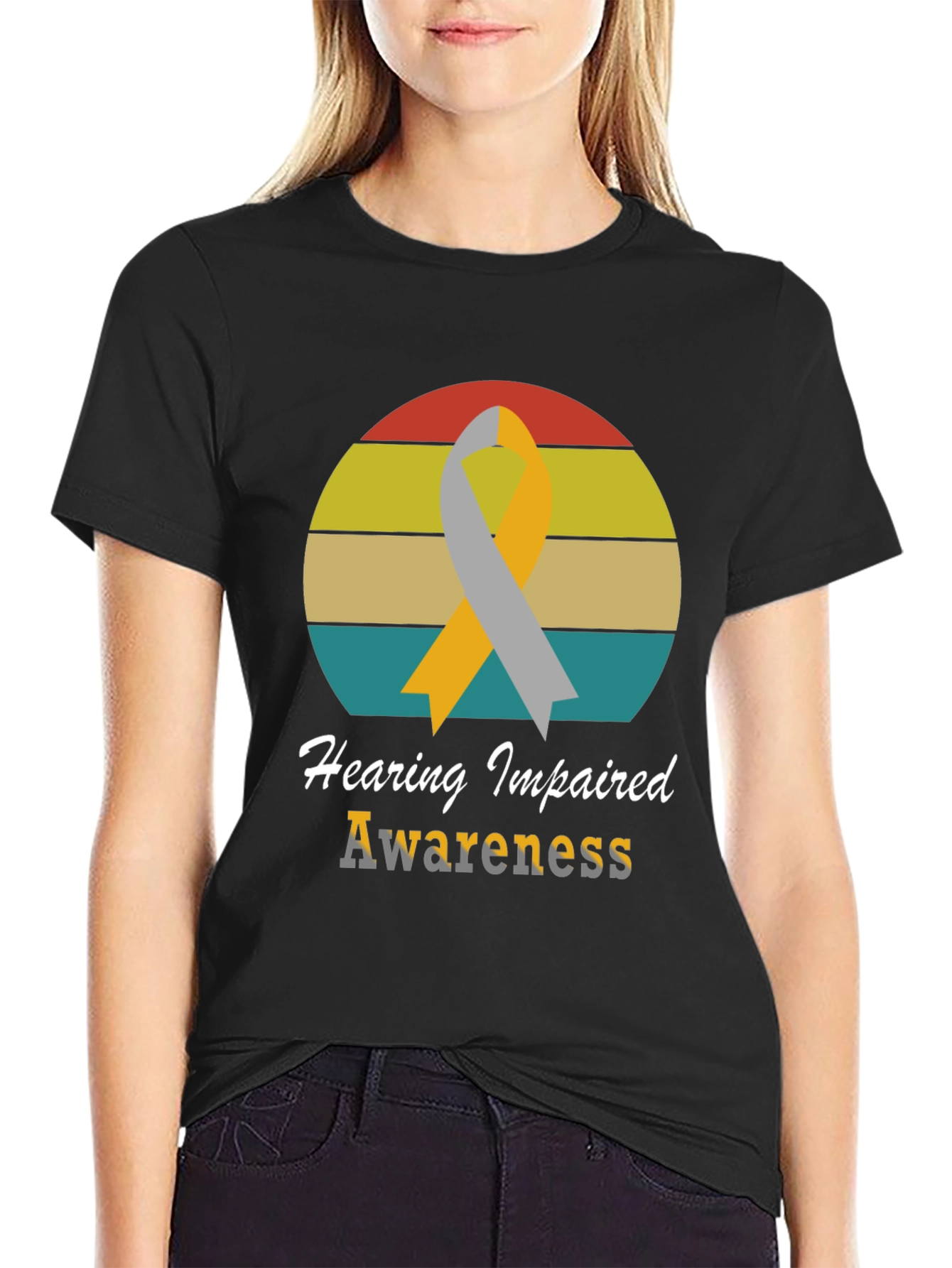 Hearing Impaired Awareness T-Shirt - Retro Style