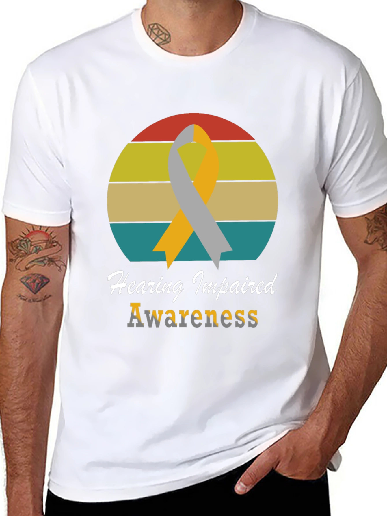 Hearing Impaired Awareness T-Shirt - Retro Style