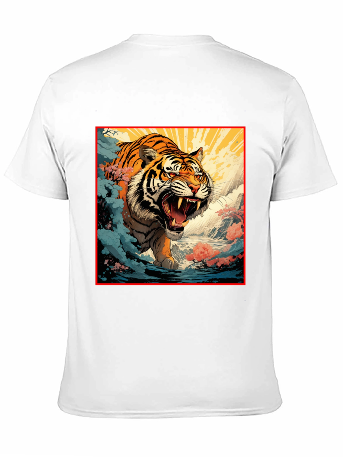 Tiger Graphic Black T-Shirt | Bold Animal Print Tee