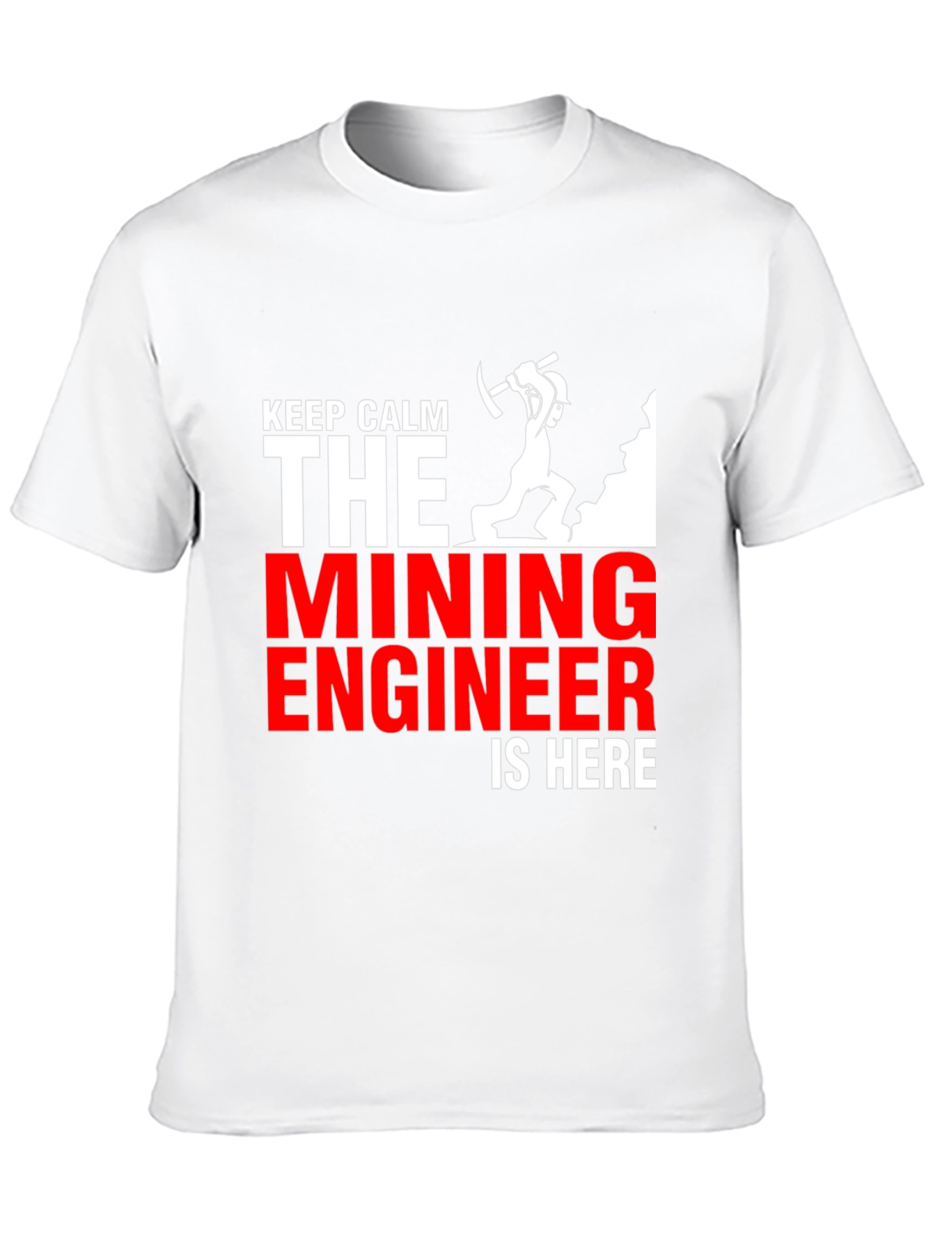 Keep Calm Mining Engineer T-Shirt - Black