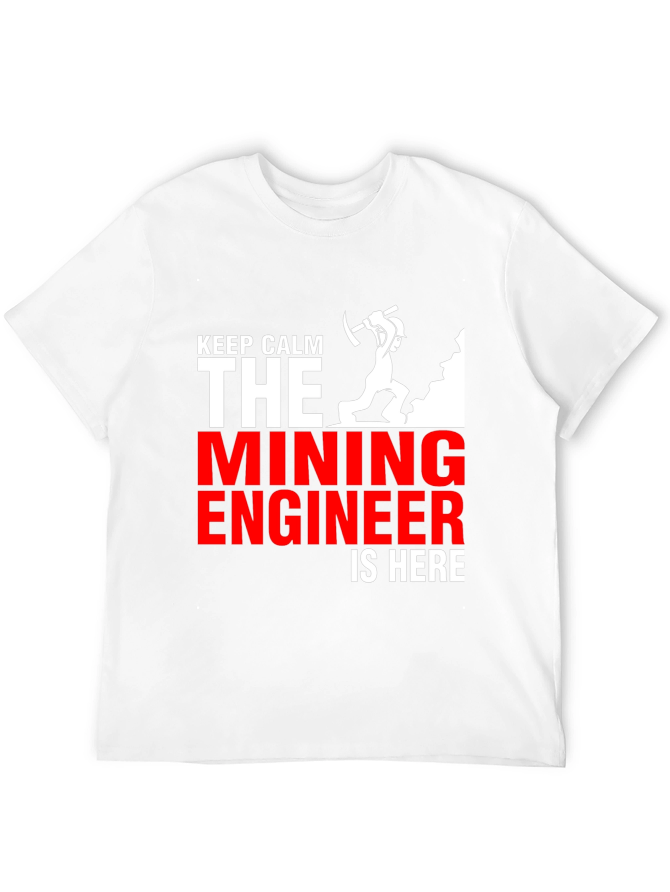 Keep Calm Mining Engineer T-Shirt - Black