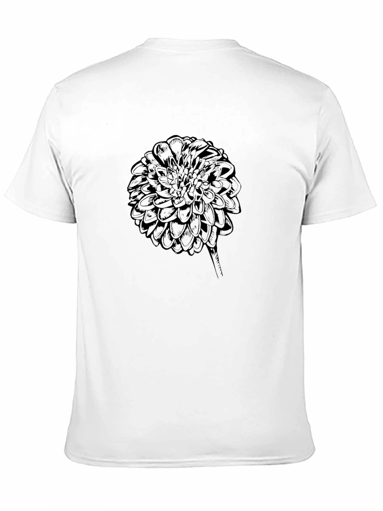 Black Floral Graphic Tee - Mens Casual Style