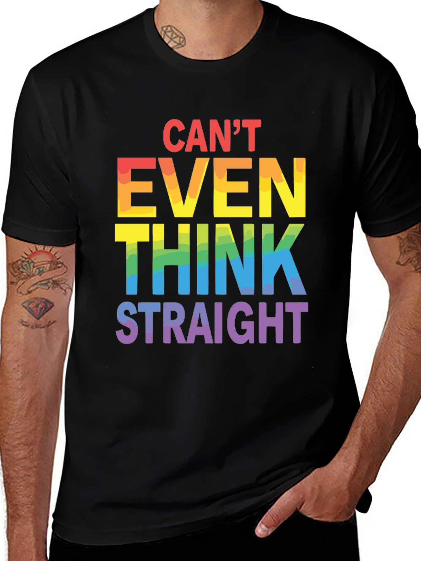 Cant Even Think Straight LGBT Pride T-Shirt